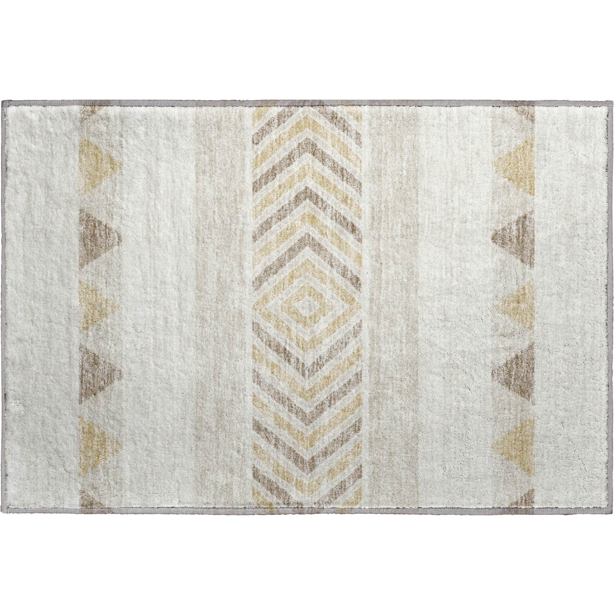 Kotor Machine Washable Transitional Ivory Rug 1'8" x 2'6" #shape_Rectangle