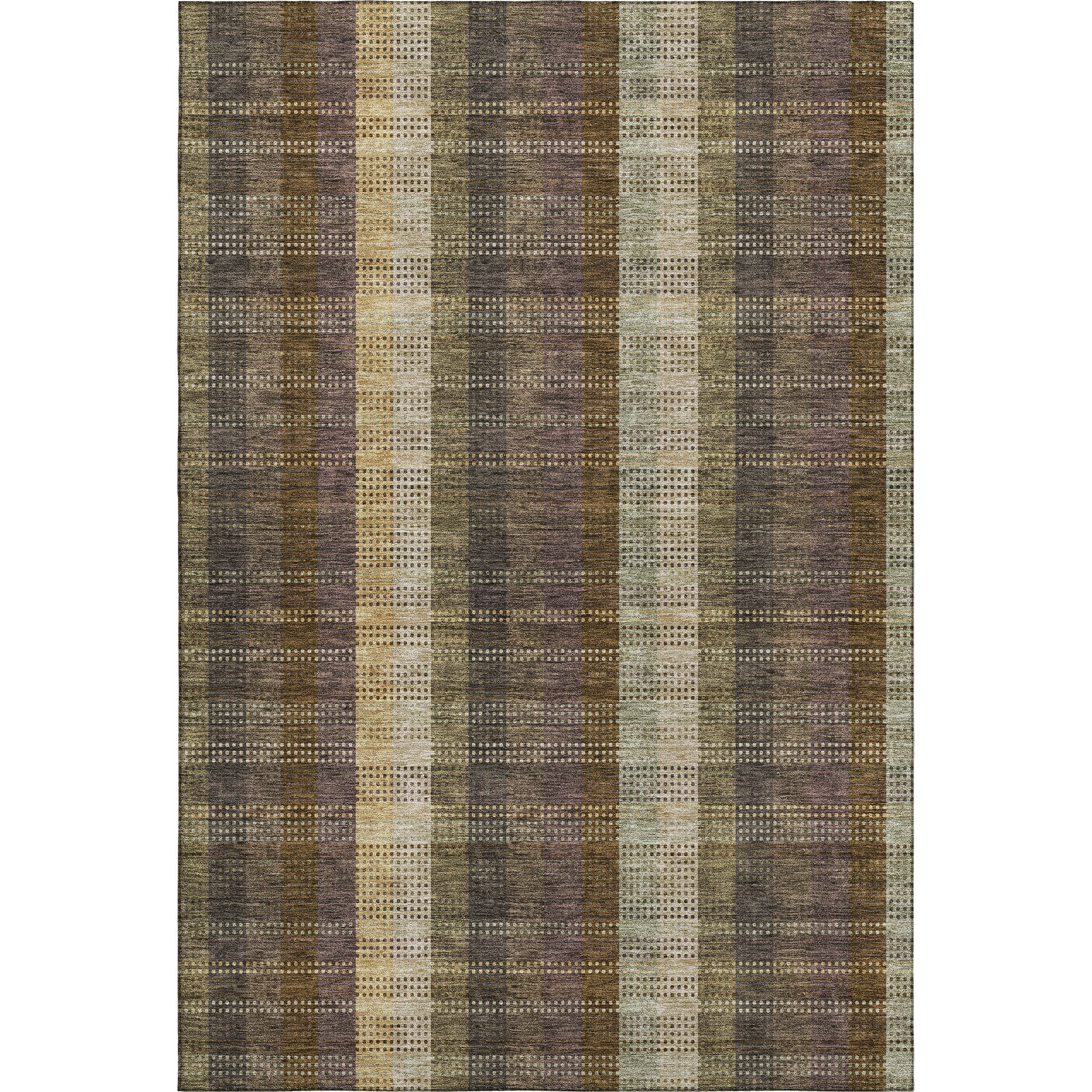 Lisbon Machine Washable Transitional Brown Rug 2'6" x 3'10" #shape_Rectangle