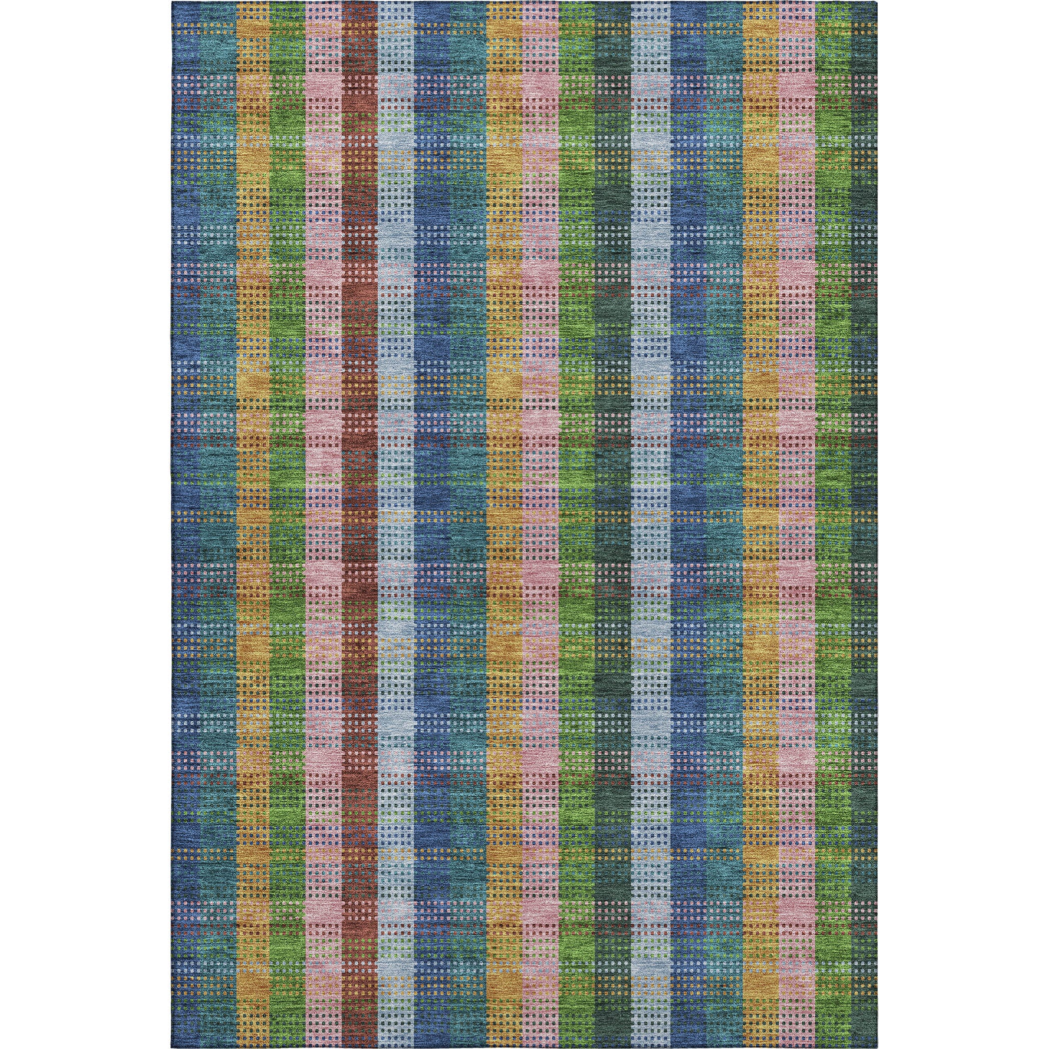 Lisbon Machine Washable Transitional Navy Blue Rug 2'6" x 3'10" #shape_Rectangle