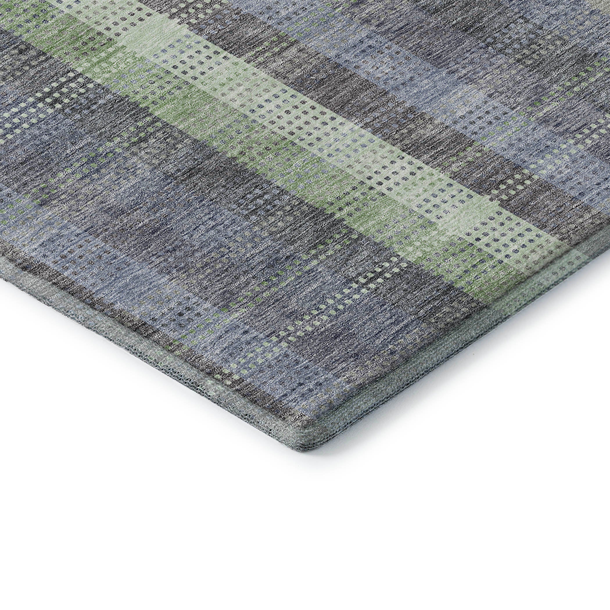 Lisbon Machine Washable Transitional Pewter Gray Rug 1'8" x 2'6" #shape_Rectangle