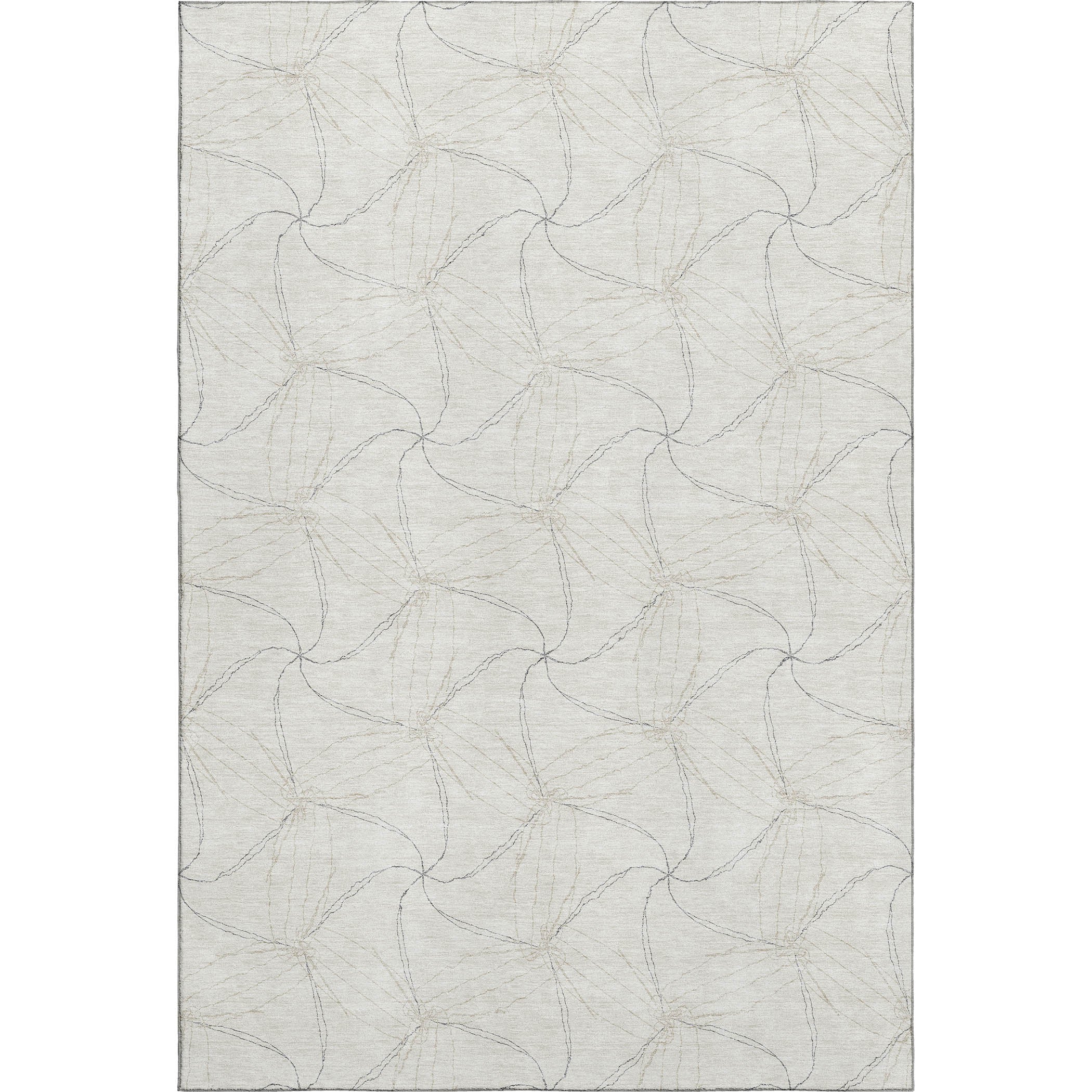 Bangkok Machine Washable Transitional Ivory Rug 2'6" x 3'10" #shape_Rectangle