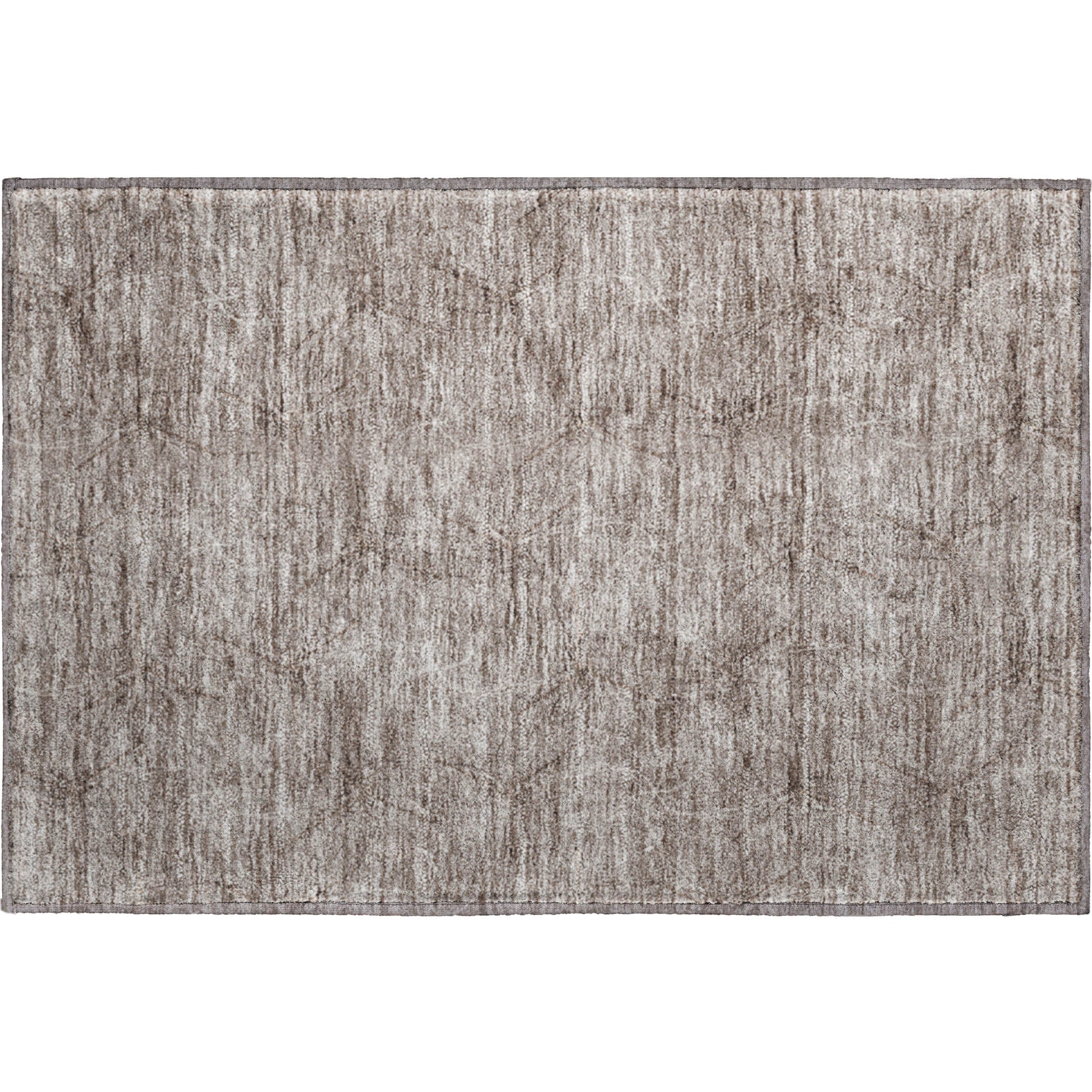 Bangkok Machine Washable Transitional Taupe Brown Rug 1'8" x 2'6" #shape_Rectangle