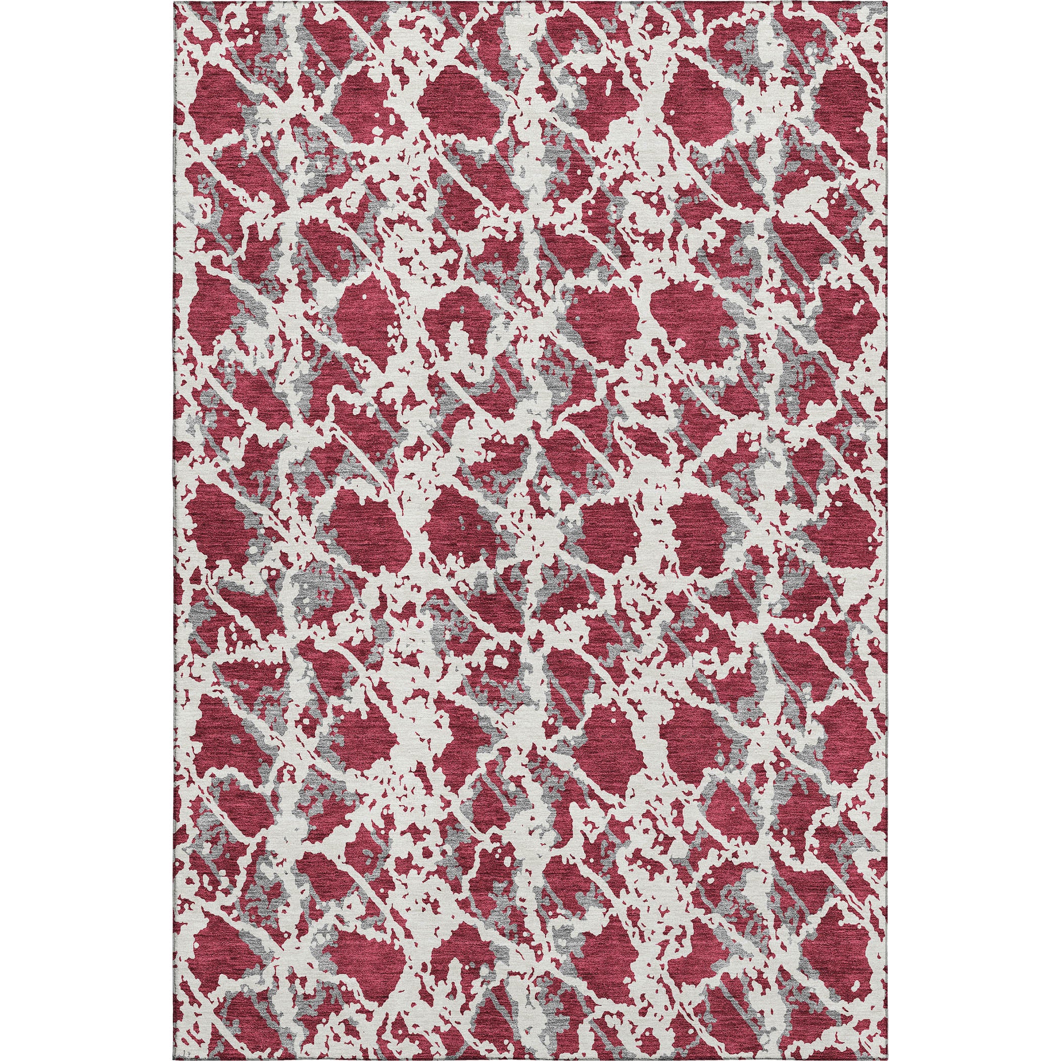 Bern Machine Washable Transitional Burgundy Red Rug 2'6" x 3'10" #shape_Rectangle