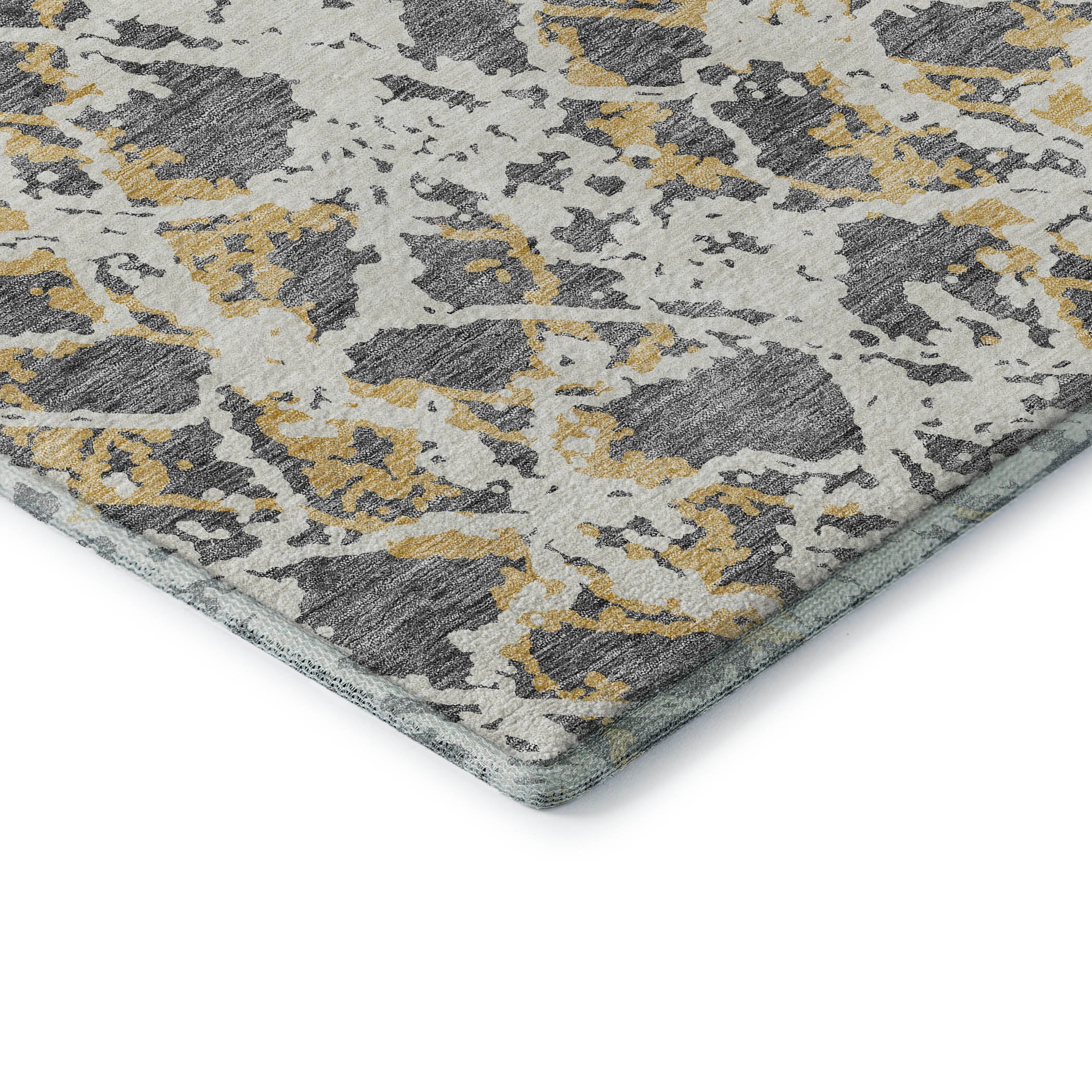 Bern Machine Washable Transitional Gray Rug 1'8" x 2'6" #shape_Rectangle
