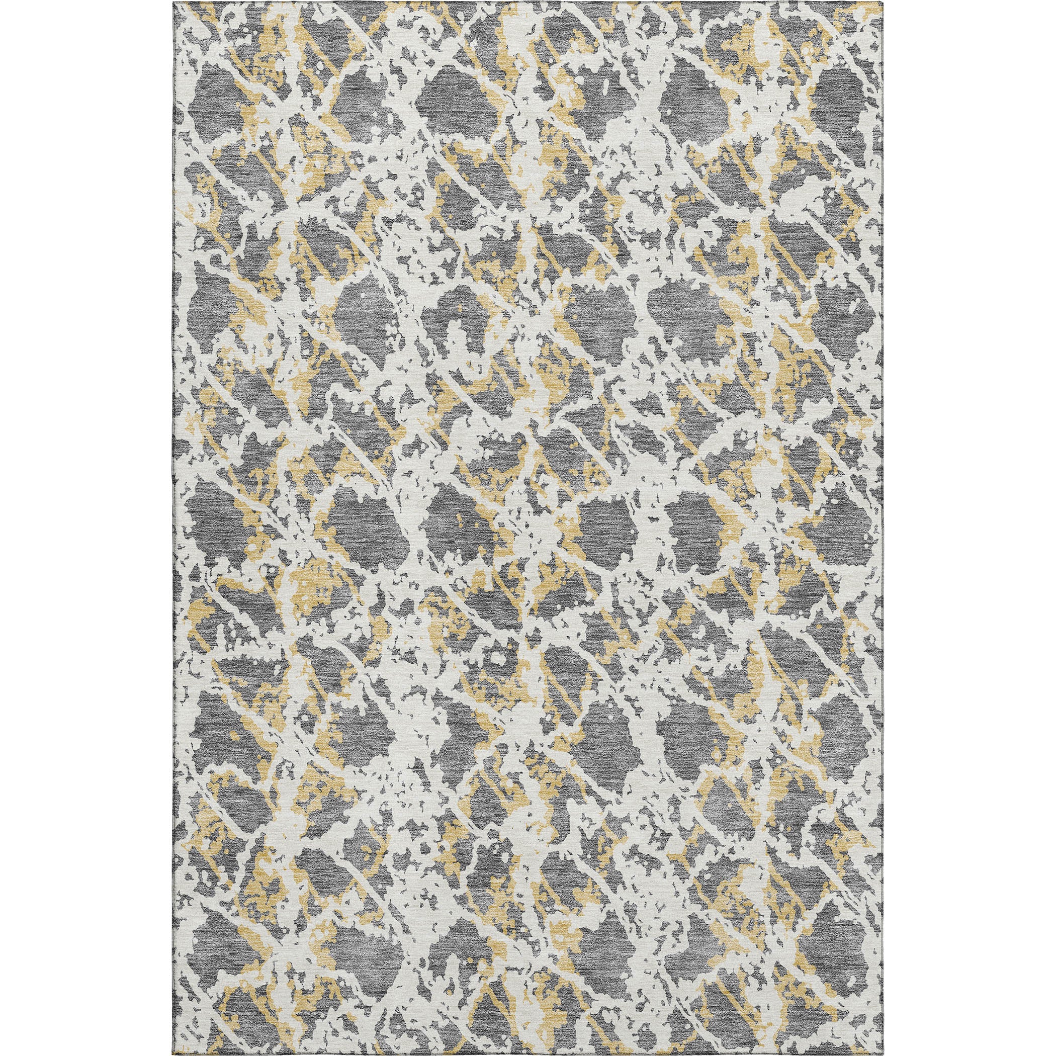 Bern Machine Washable Transitional Gray Rug 2'6" x 3'10" #shape_Rectangle