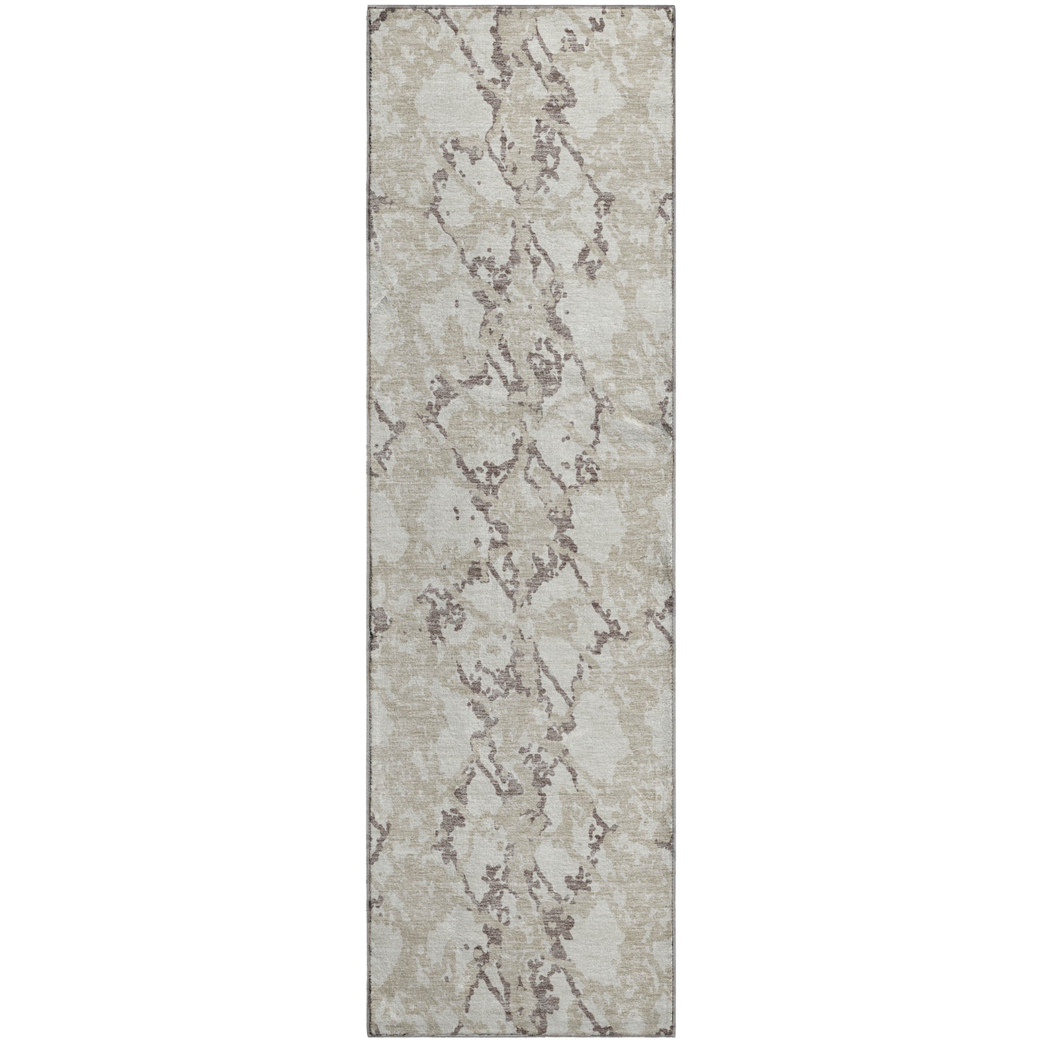 Bern Machine Washable Transitional Ivory Rug 2'3" x 7'6" #shape_Runner