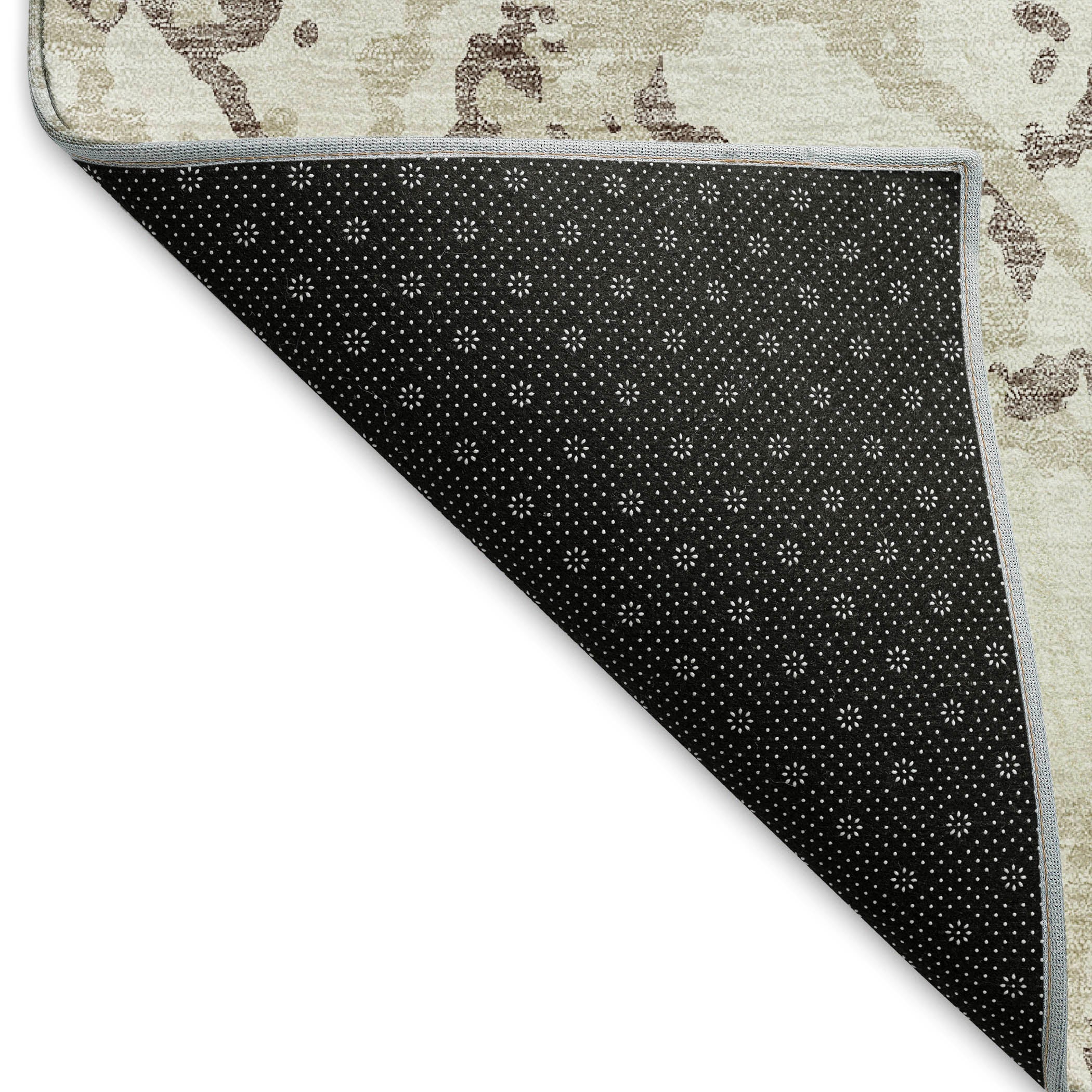 Bern Machine Washable Transitional Ivory Rug 1'8" x 2'6" #shape_Rectangle