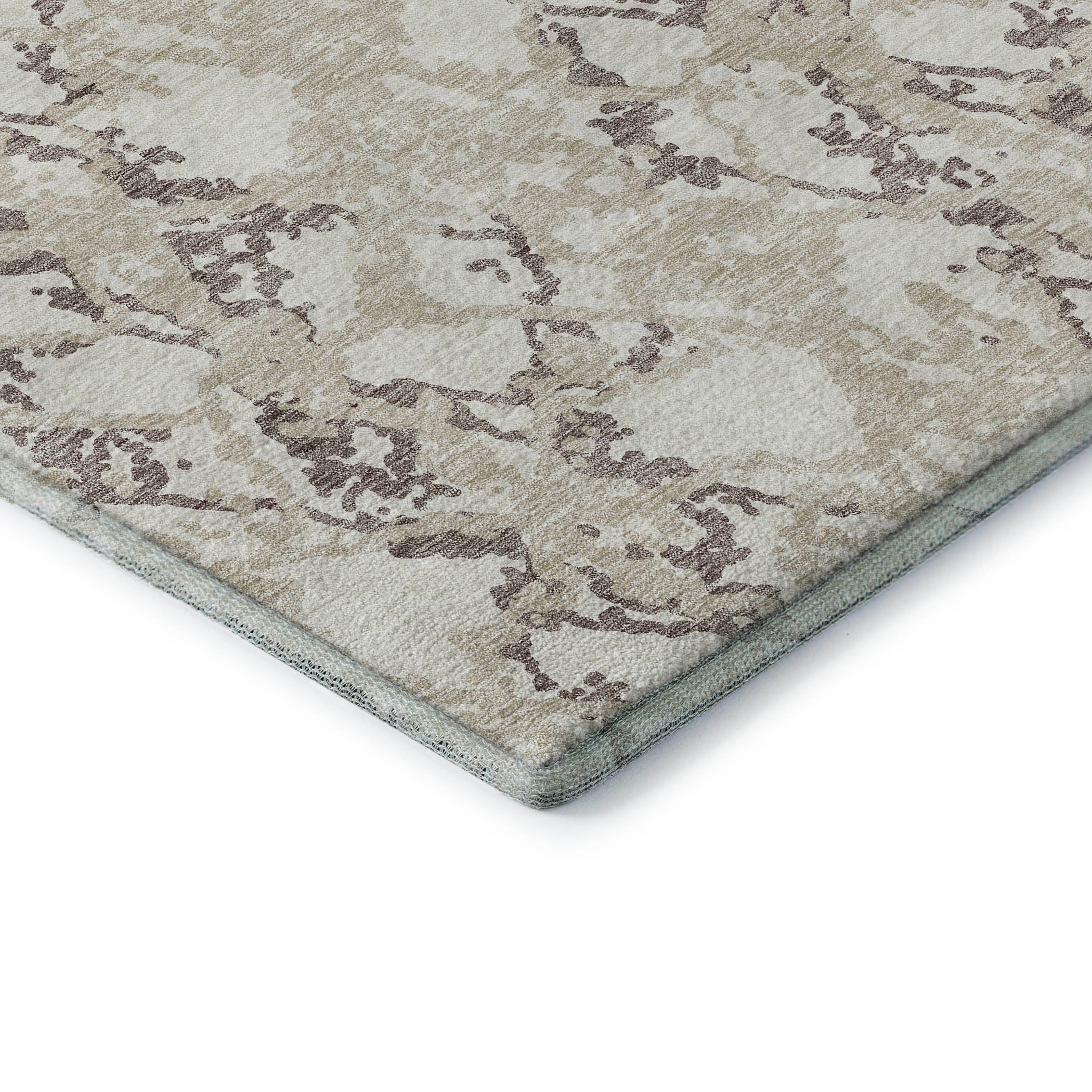 Bern Machine Washable Transitional Ivory Rug 1'8" x 2'6" #shape_Rectangle