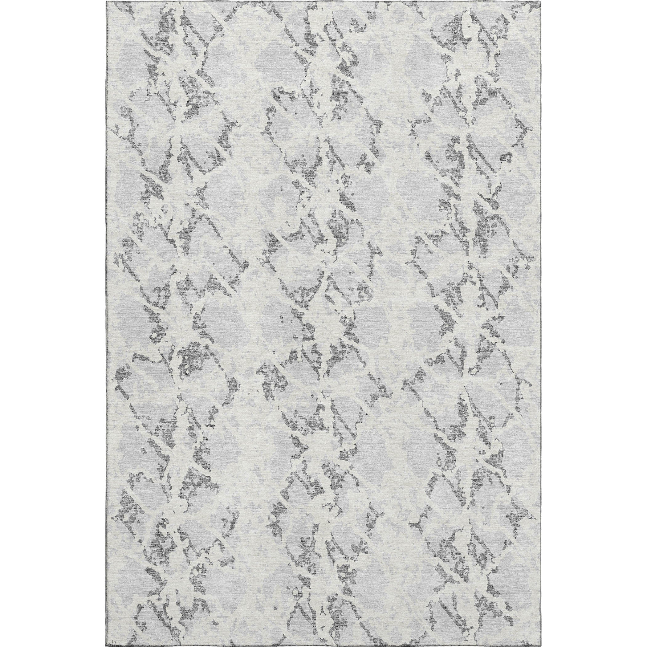 Bern Machine Washable Transitional Silver Gray Rug 2'6" x 3'10" #shape_Rectangle