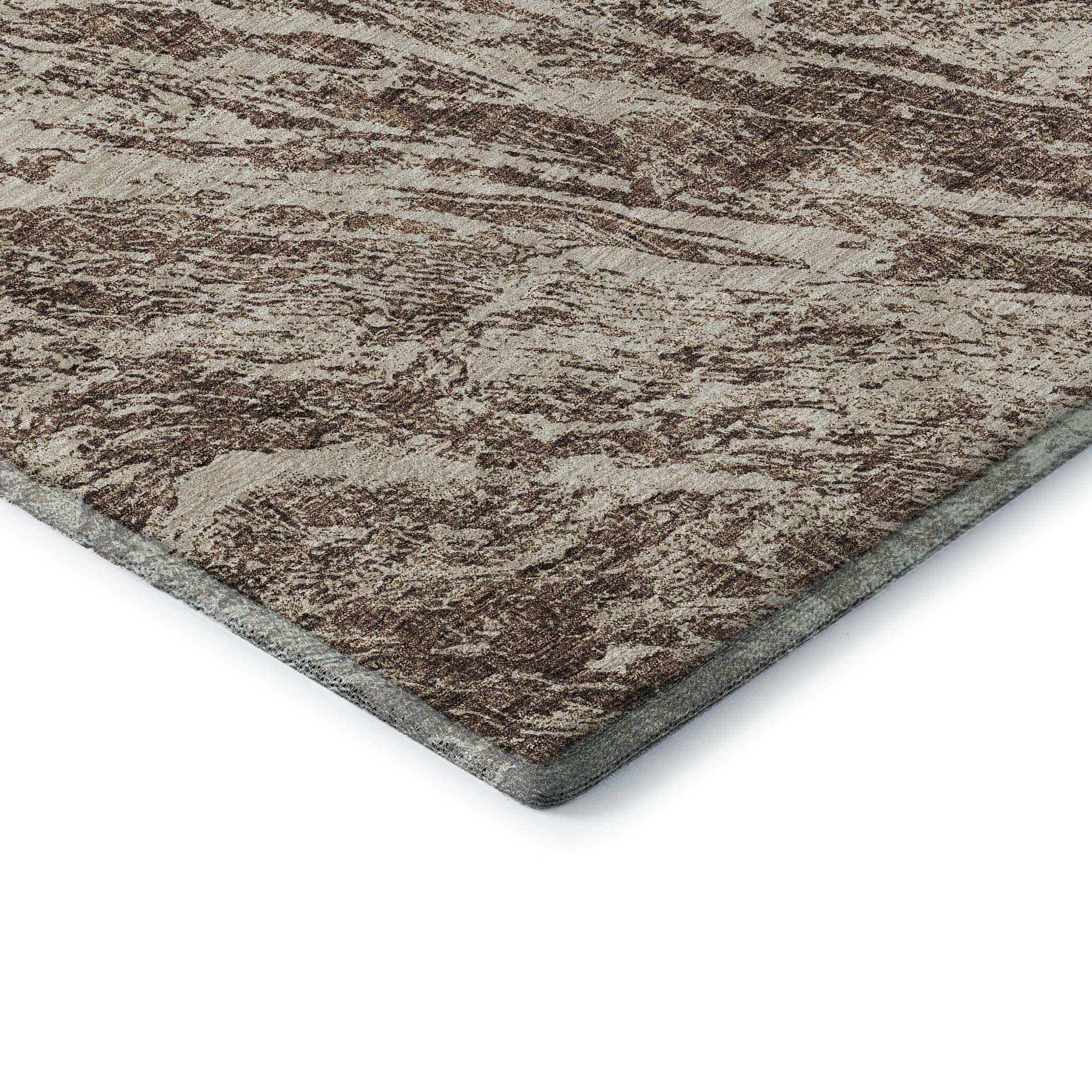 Oaxaca Machine Washable Transitional Brown Rug 1'8" x 2'6" #shape_Rectangle