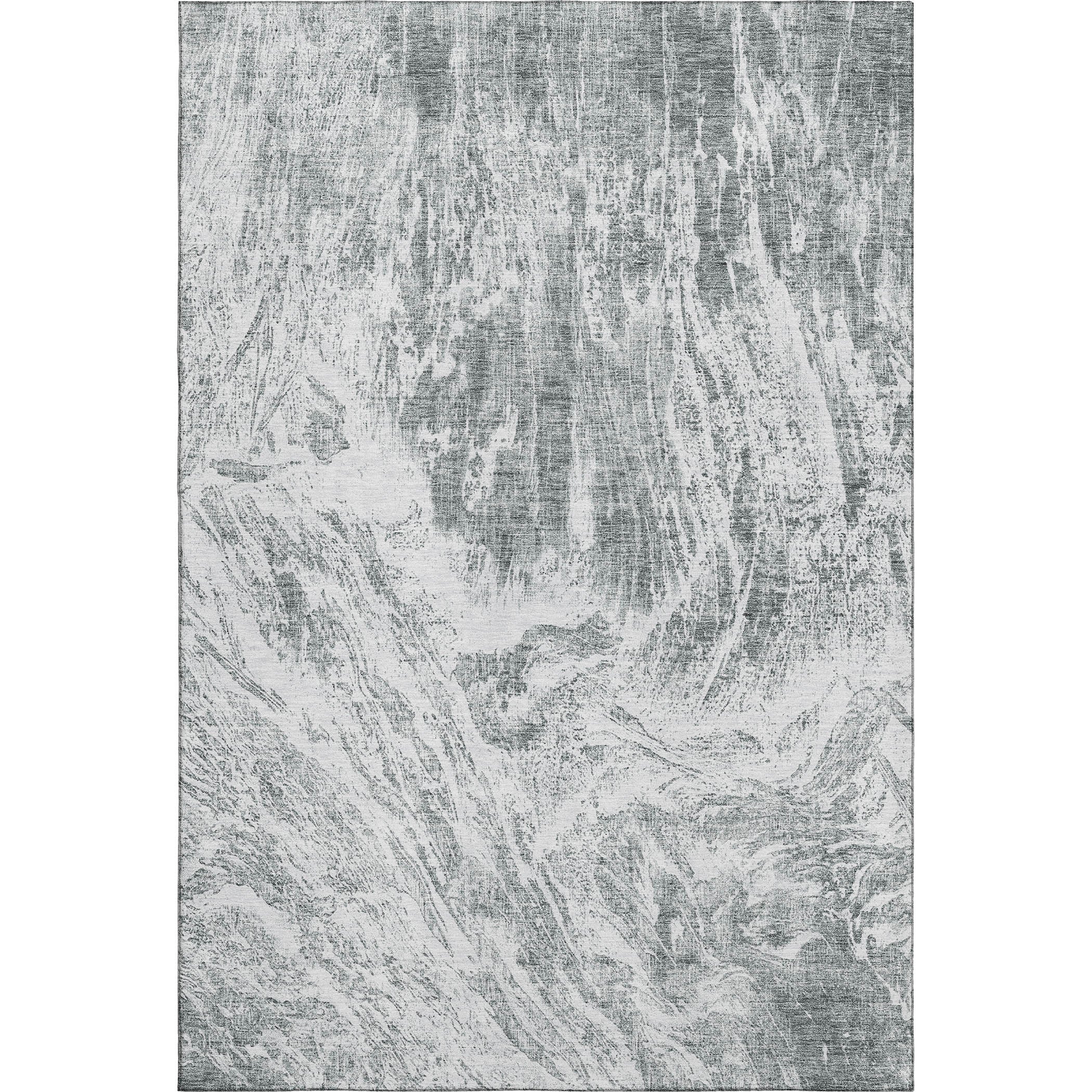 Oaxaca Machine Washable Transitional Gray Rug 2'6" x 3'10" #shape_Rectangle