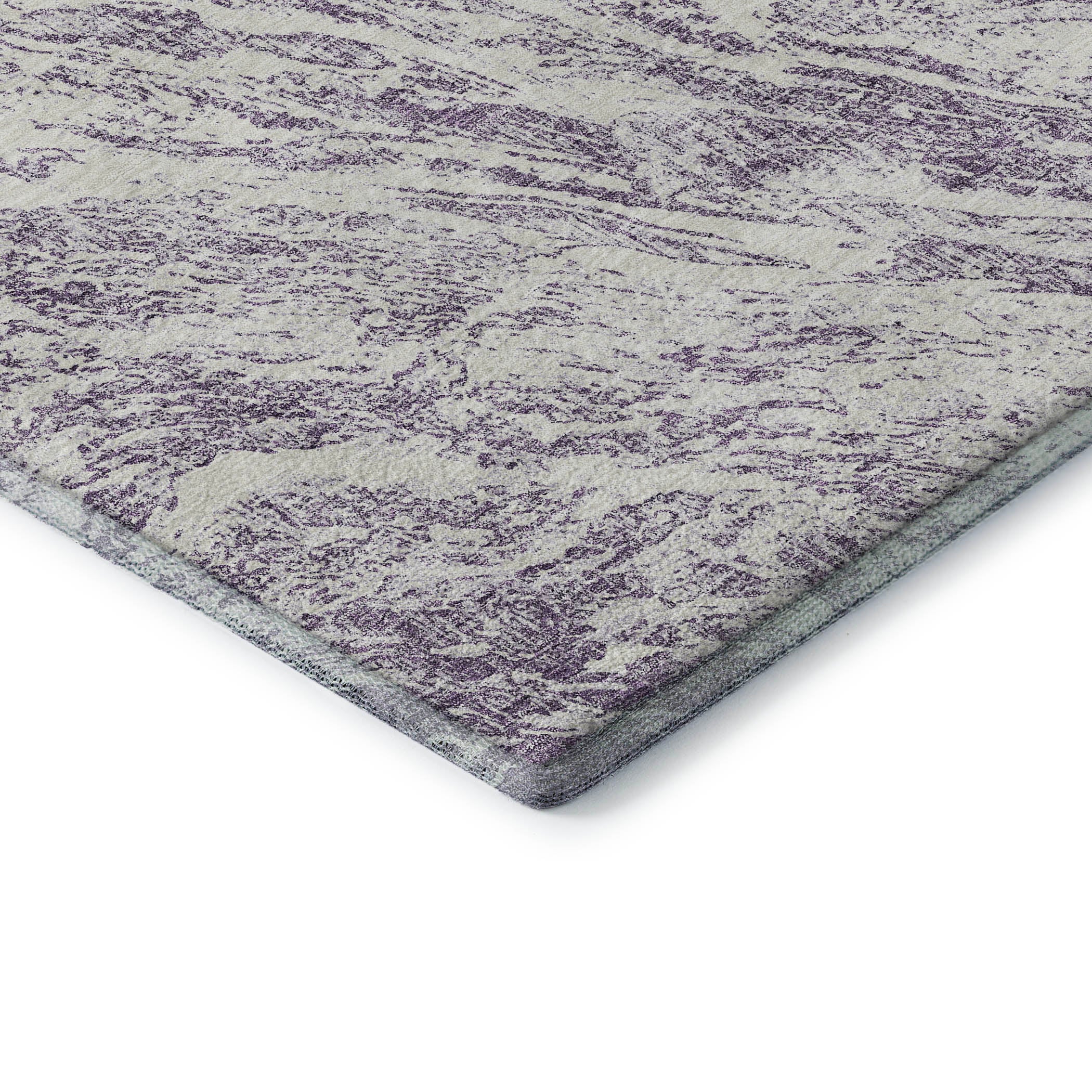 Oaxaca Machine Washable Transitional Purple Rug 1'8" x 2'6" #shape_Rectangle