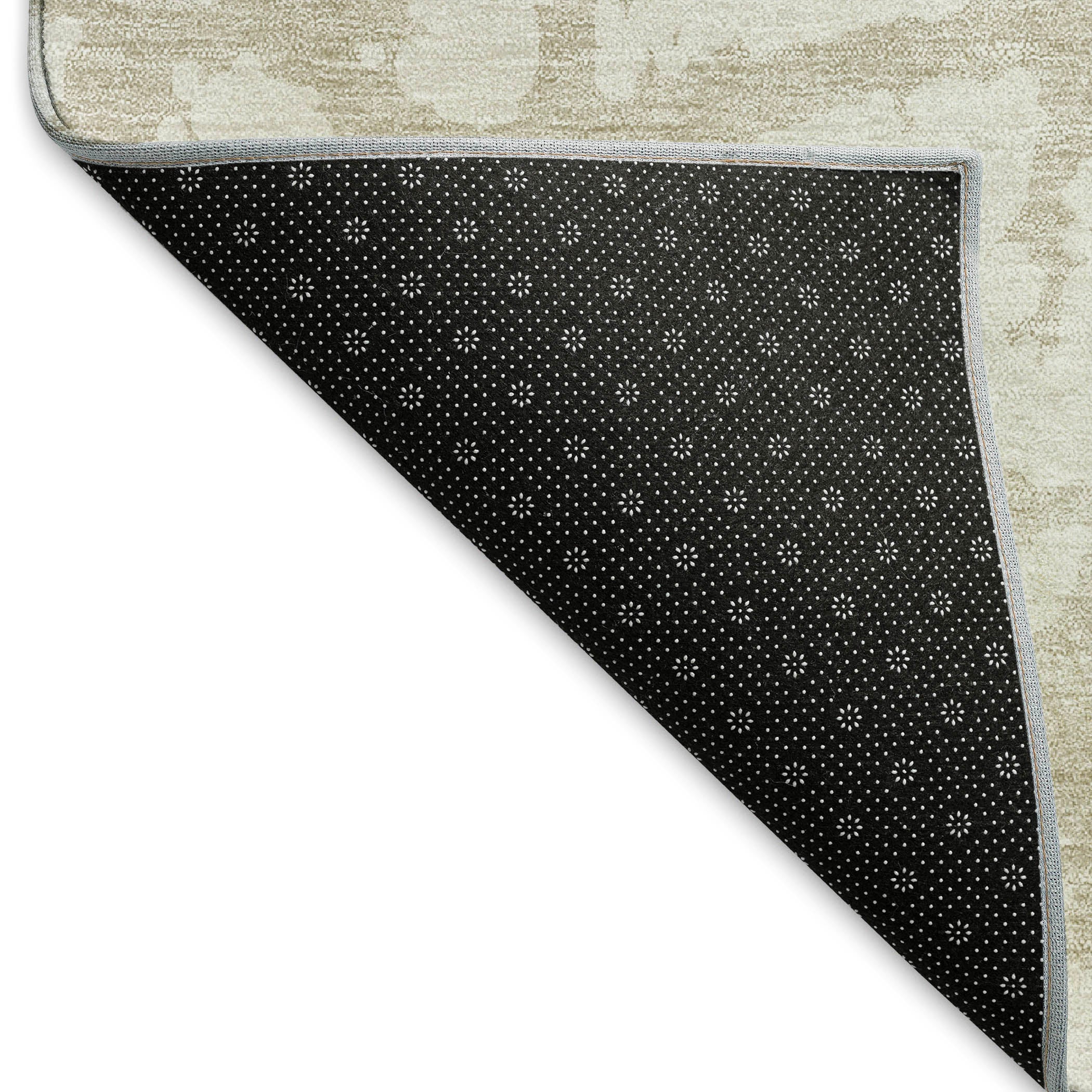 Queenstown Machine Washable Transitional Ivory Rug 1'8" x 2'6" #shape_Rectangle