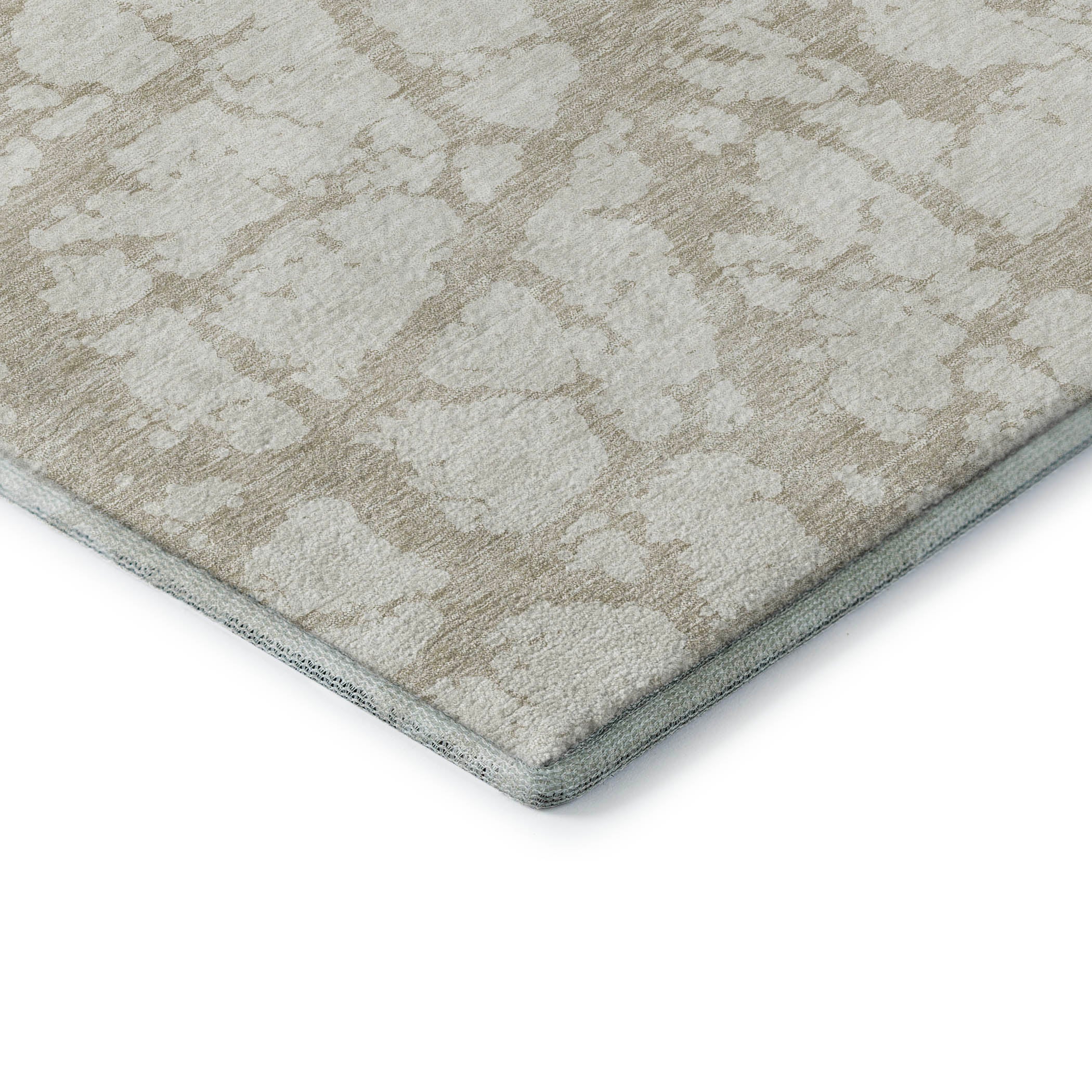 Queenstown Machine Washable Transitional Ivory Rug 1'8" x 2'6" #shape_Rectangle