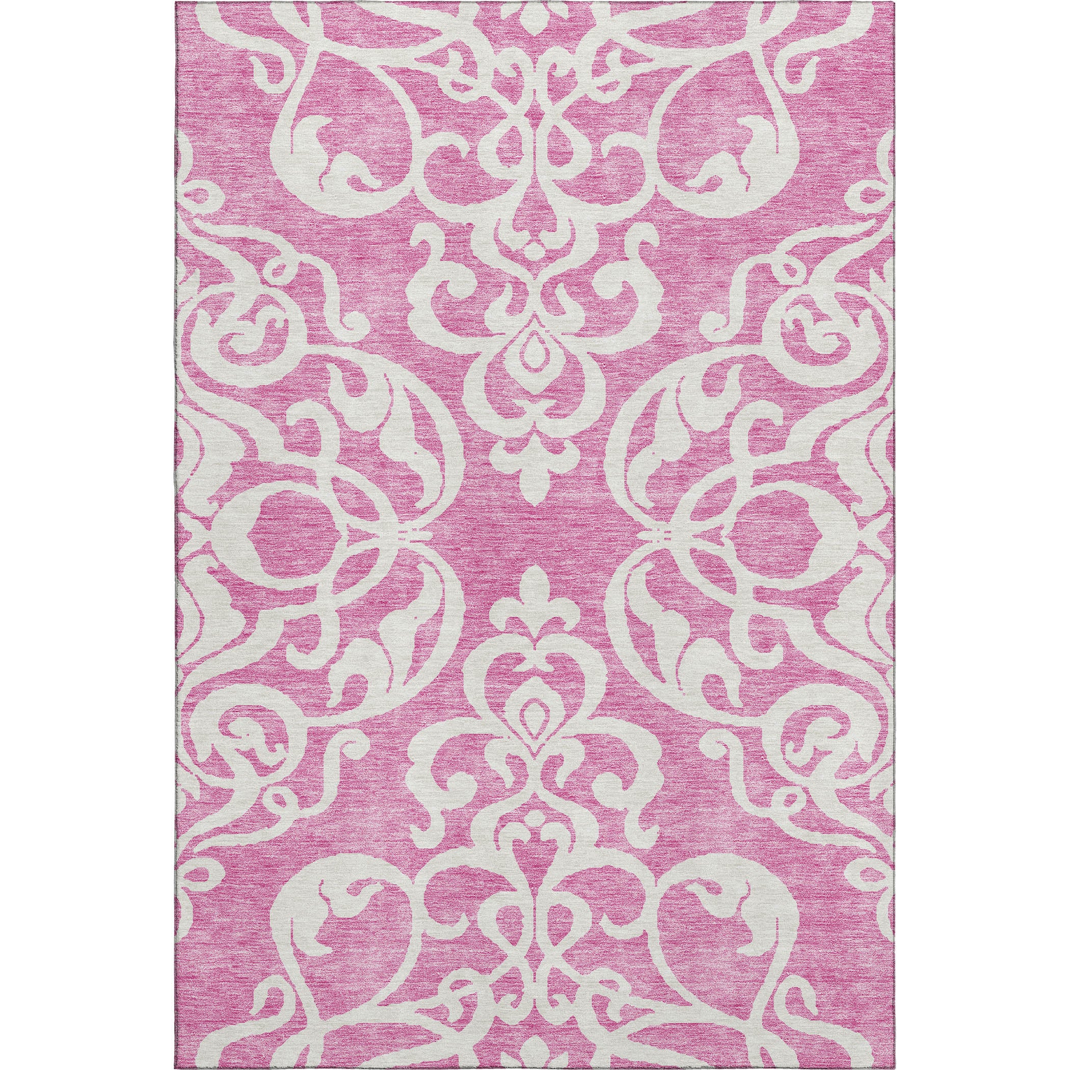 Lisbon Machine Washable Transitional Blush Pink Rug 2'6" x 3'10" #shape_Rectangle