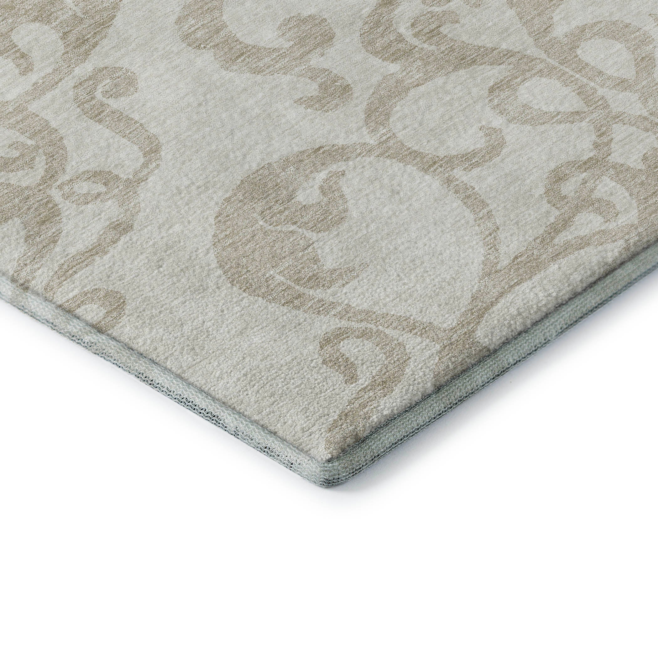 Lisbon Machine Washable Transitional Ivory Rug 1'8" x 2'6" #shape_Rectangle