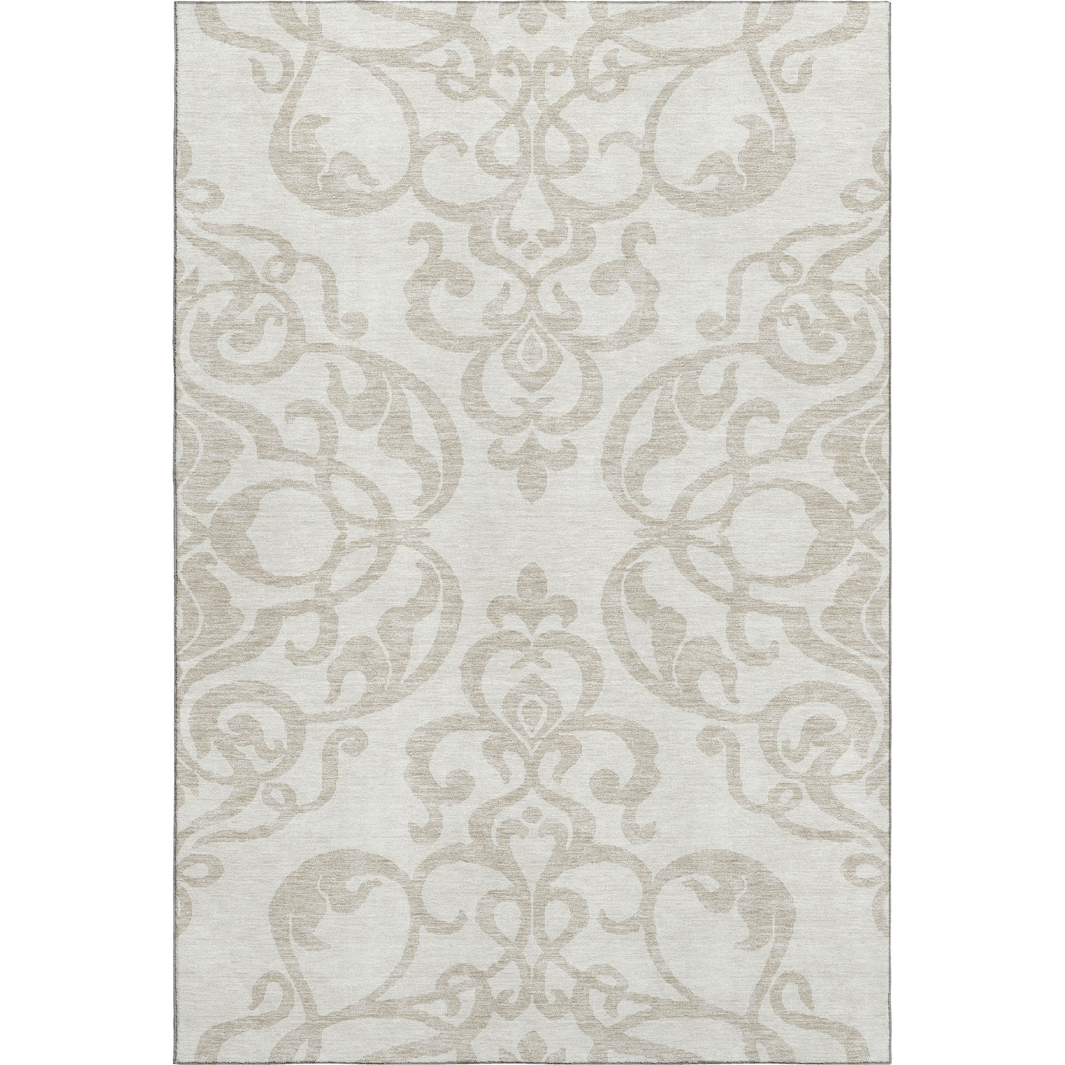 Lisbon Machine Washable Transitional Ivory Rug 2'6" x 3'10" #shape_Rectangle