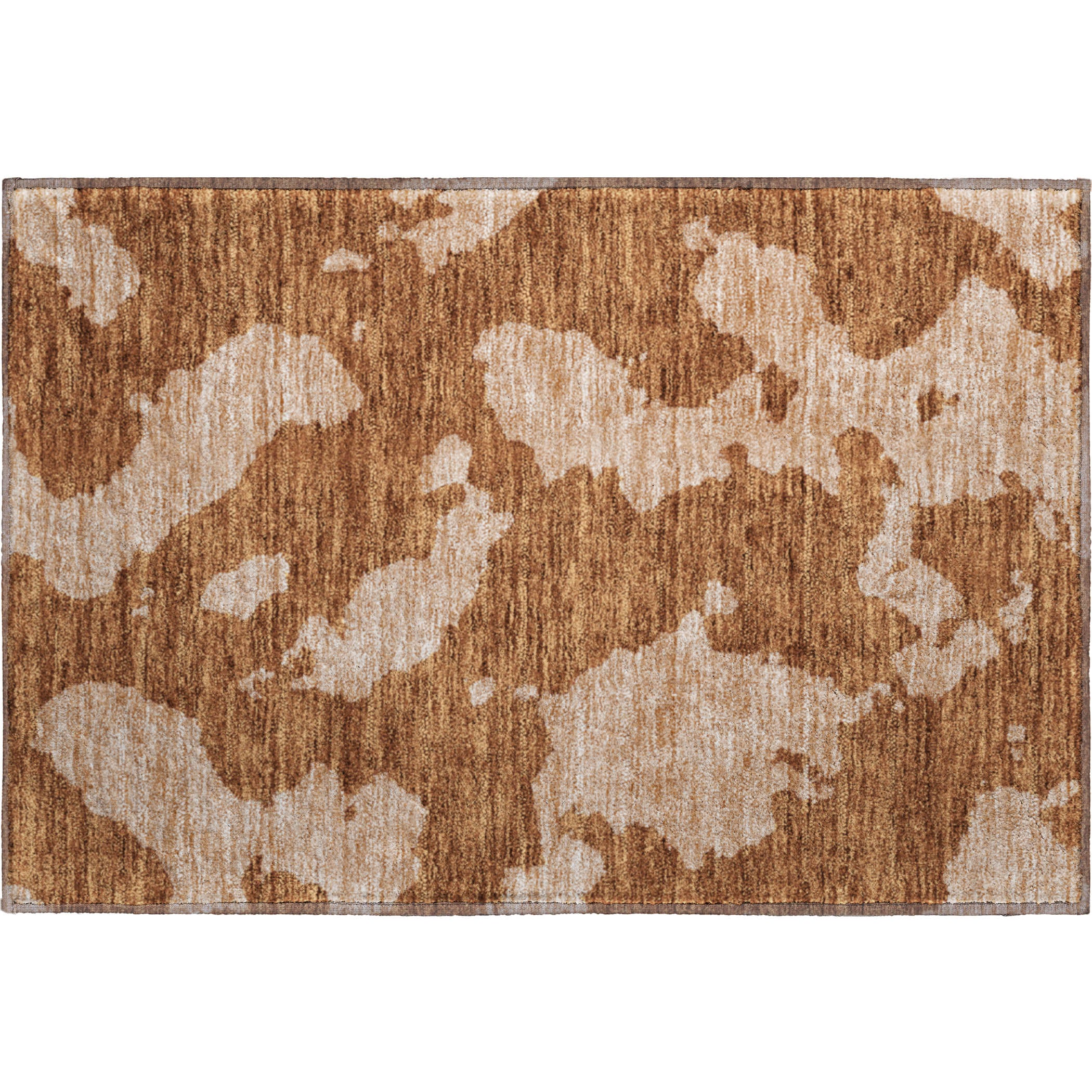 Lima Machine Washable Transitional Terracotta Orange Rug 1'8" x 2'6" #shape_Rectangle