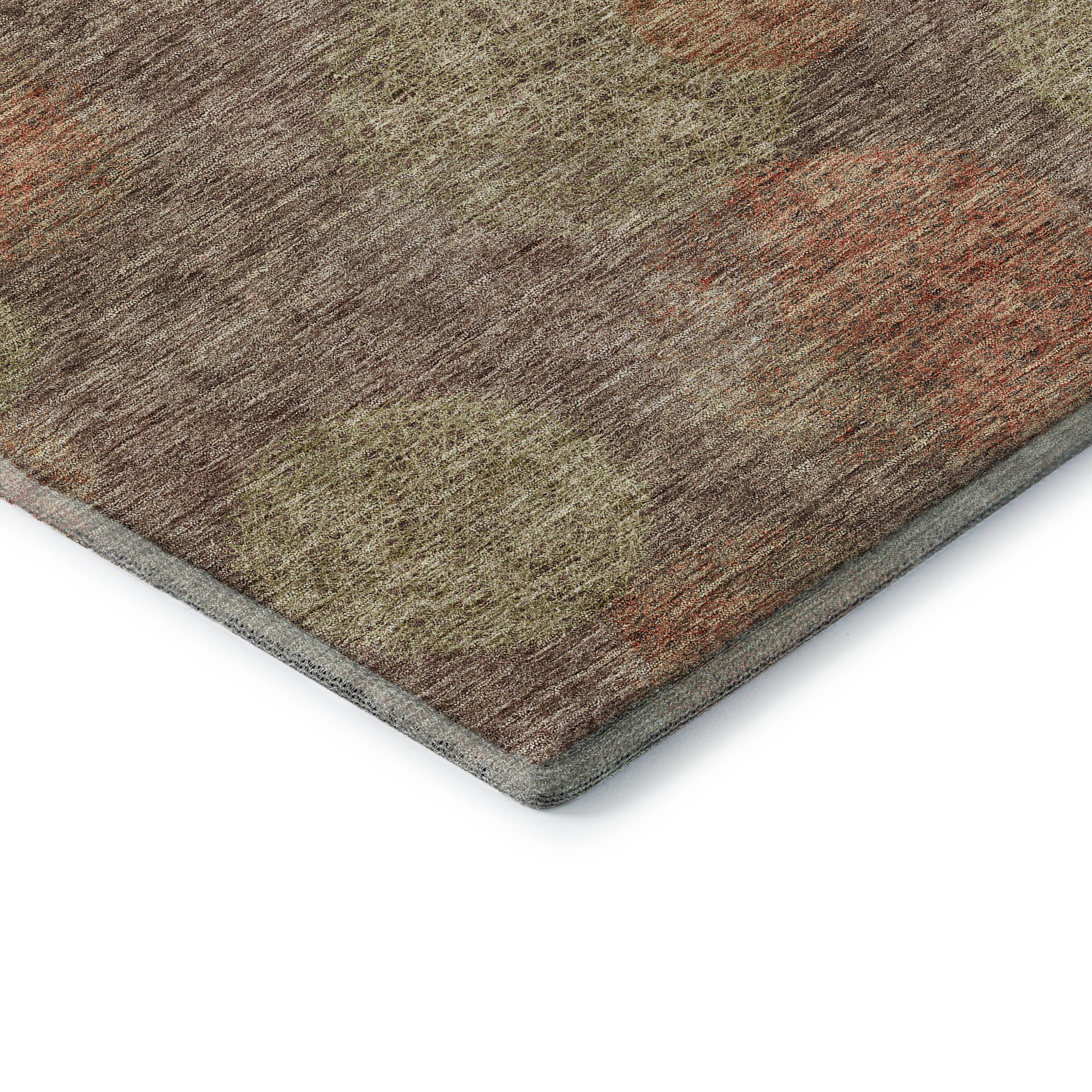 Santorini Machine Washable Transitional Brown Rug 1'8" x 2'6" #shape_Rectangle