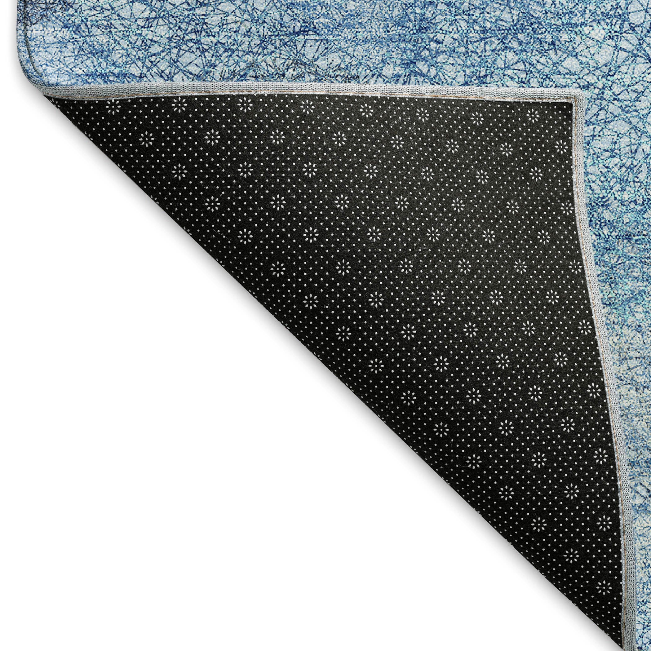 Santorini Machine Washable Transitional Denim Blue Rug 1'8" x 2'6" #shape_Rectangle