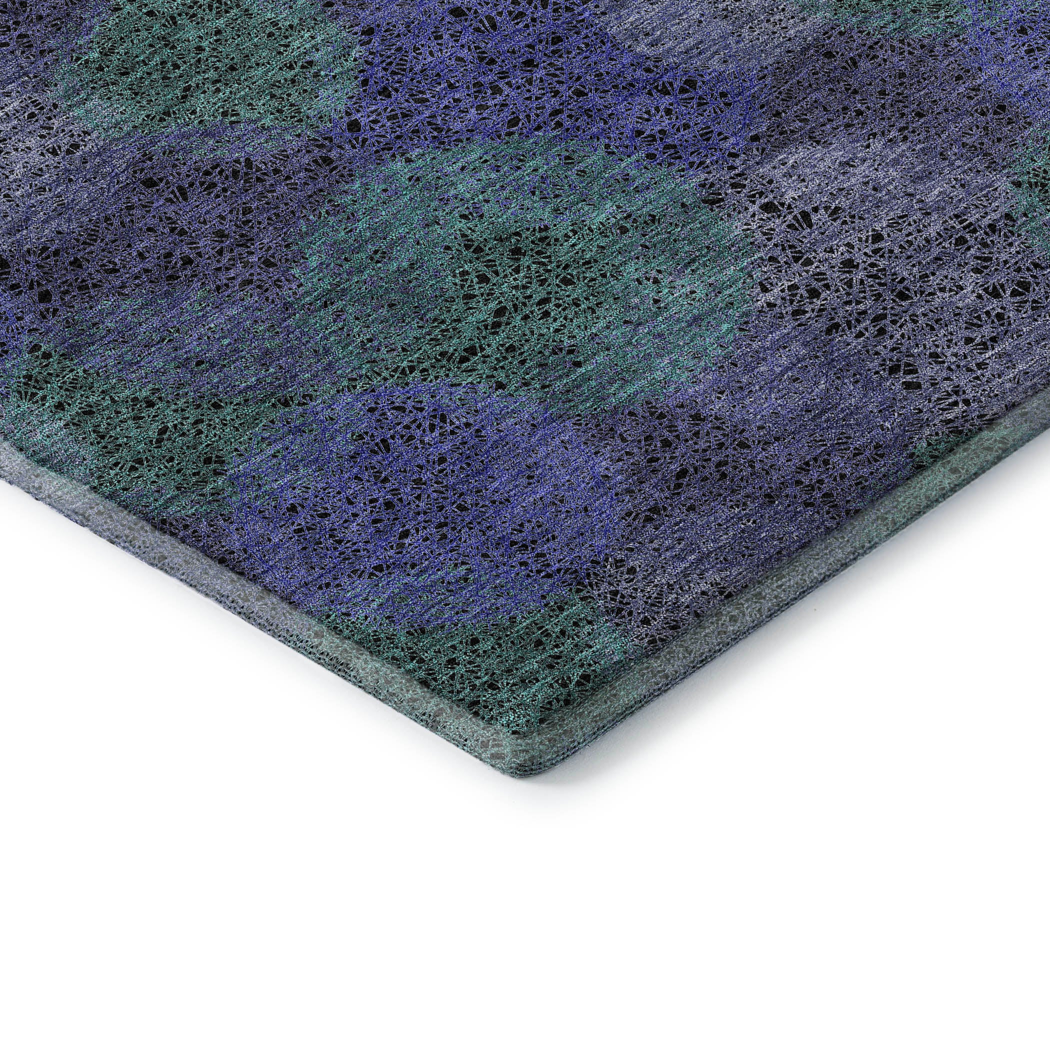 Santorini Machine Washable Transitional Purple Rug 1'8" x 2'6" #shape_Rectangle