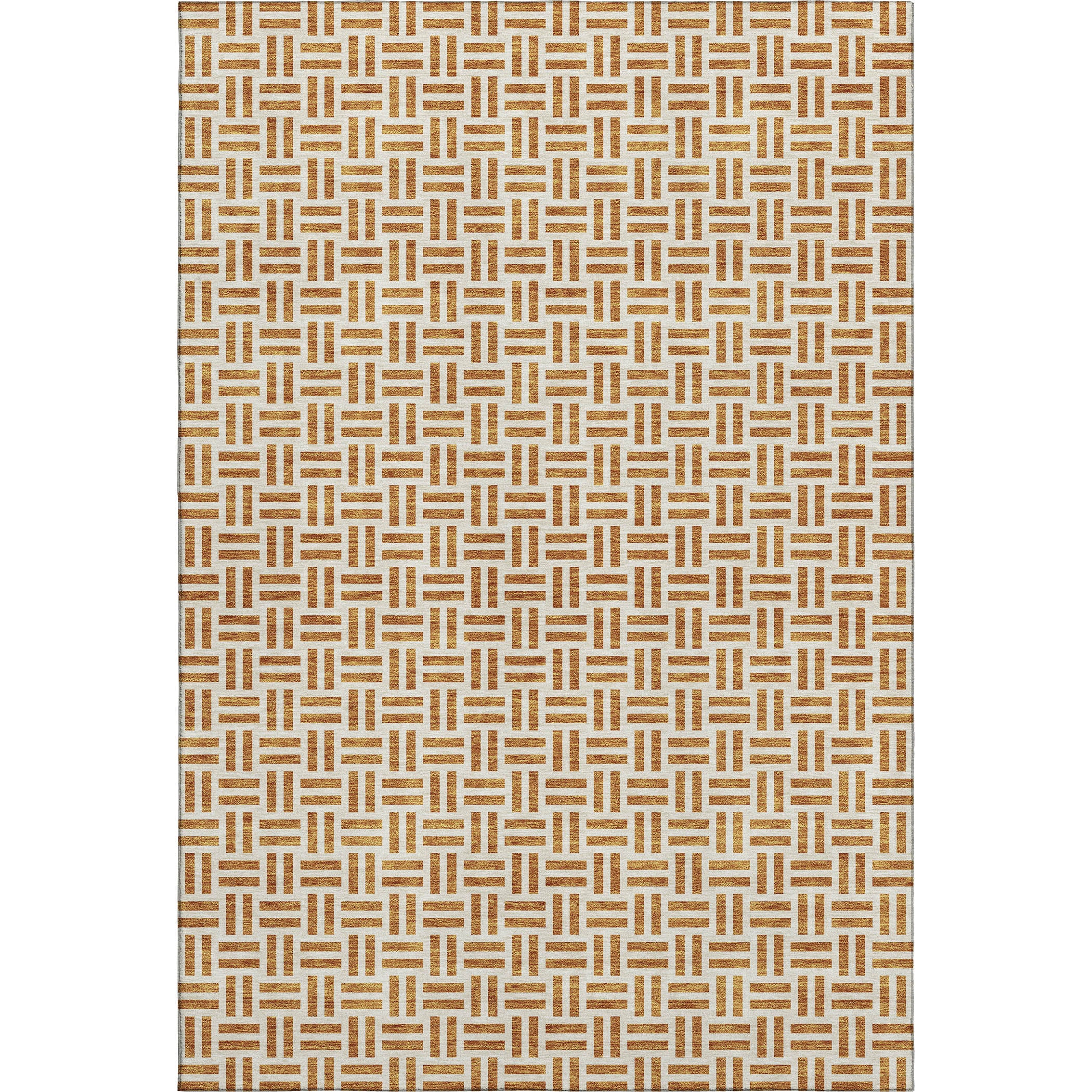 Tbilisi Machine Washable Transitional Copper Orange Rug 2'6" x 3'10" #shape_Rectangle
