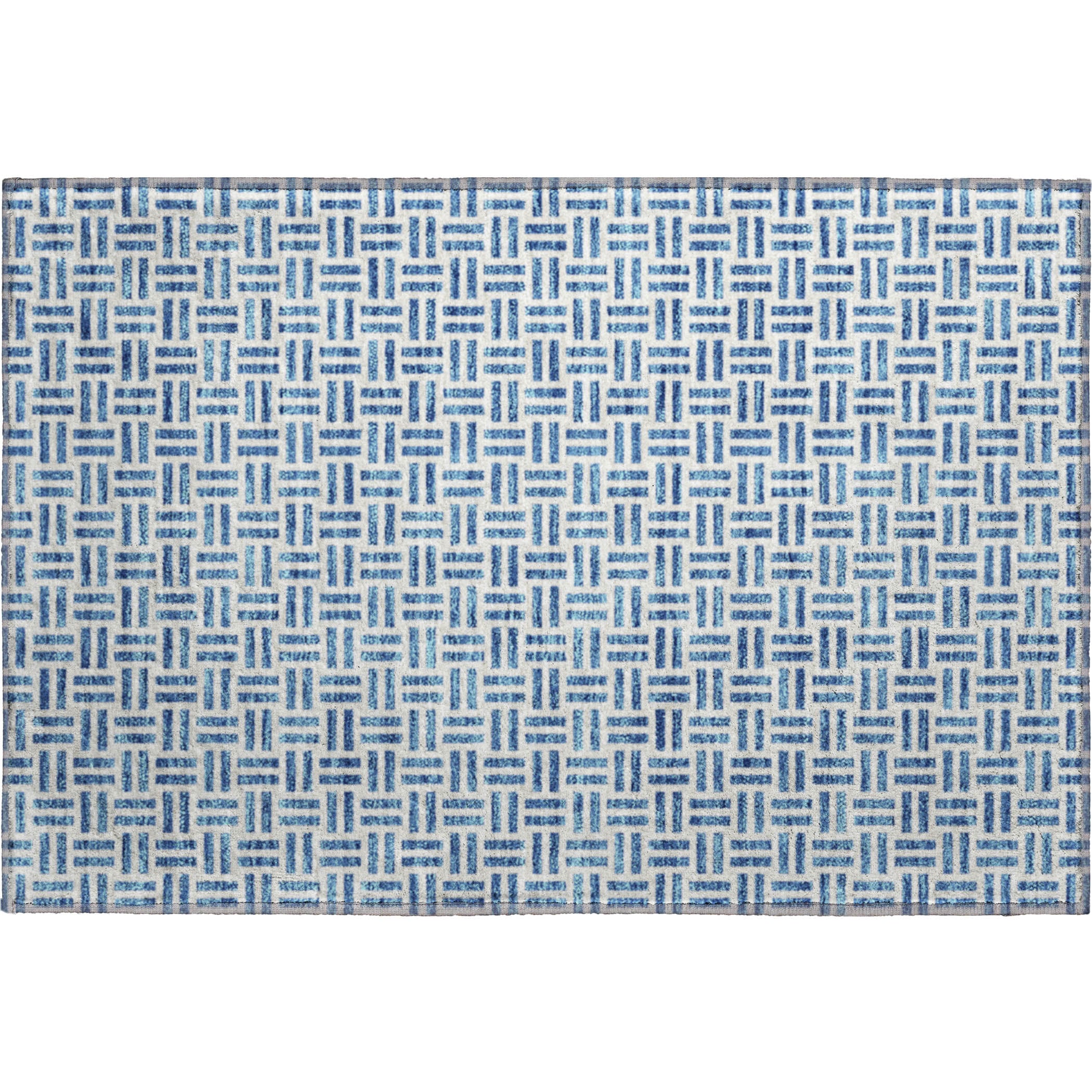 Tbilisi Machine Washable Transitional Denim Blue Rug 1'8" x 2'6" #shape_Rectangle