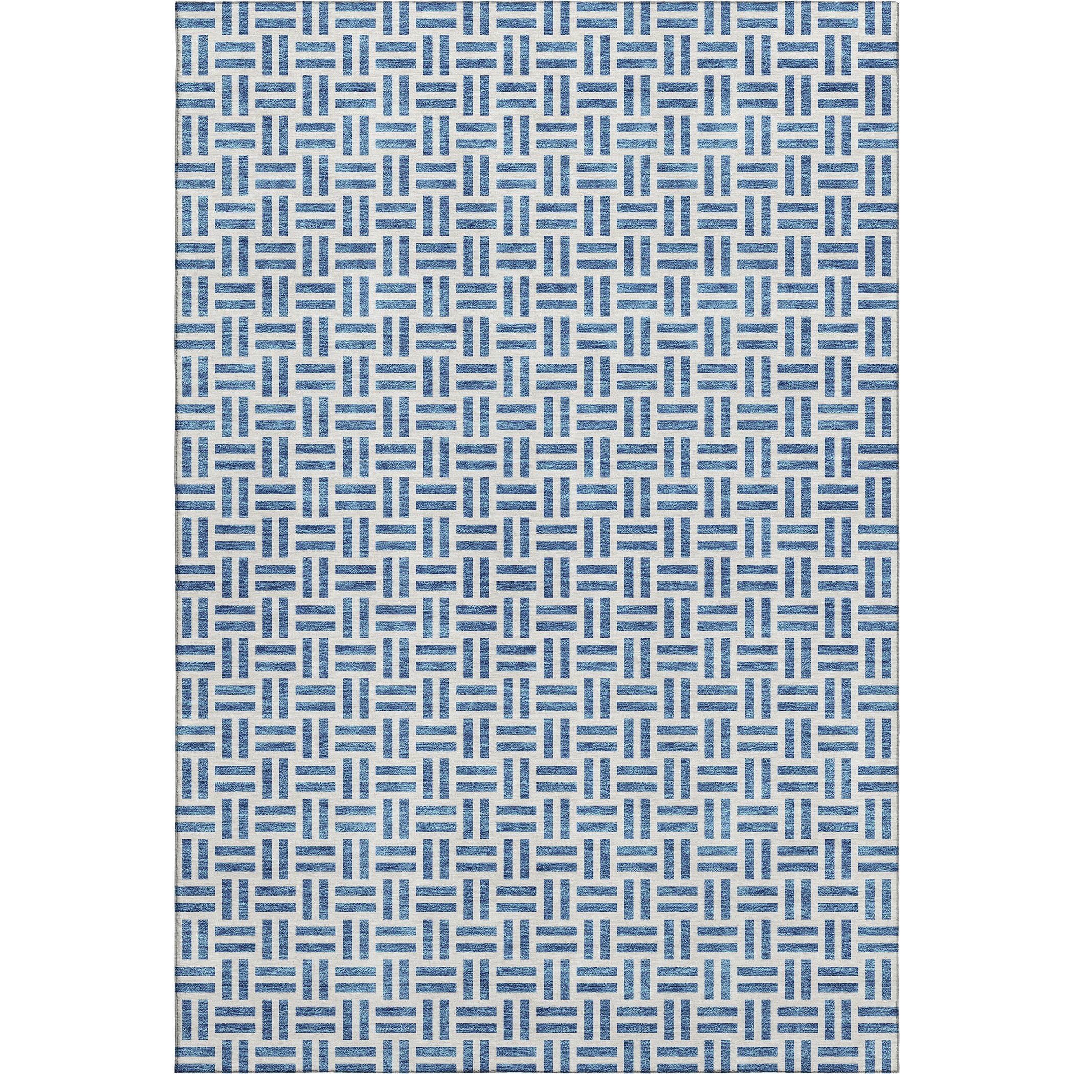 Tbilisi Machine Washable Transitional Denim Blue Rug 2'6" x 3'10" #shape_Rectangle