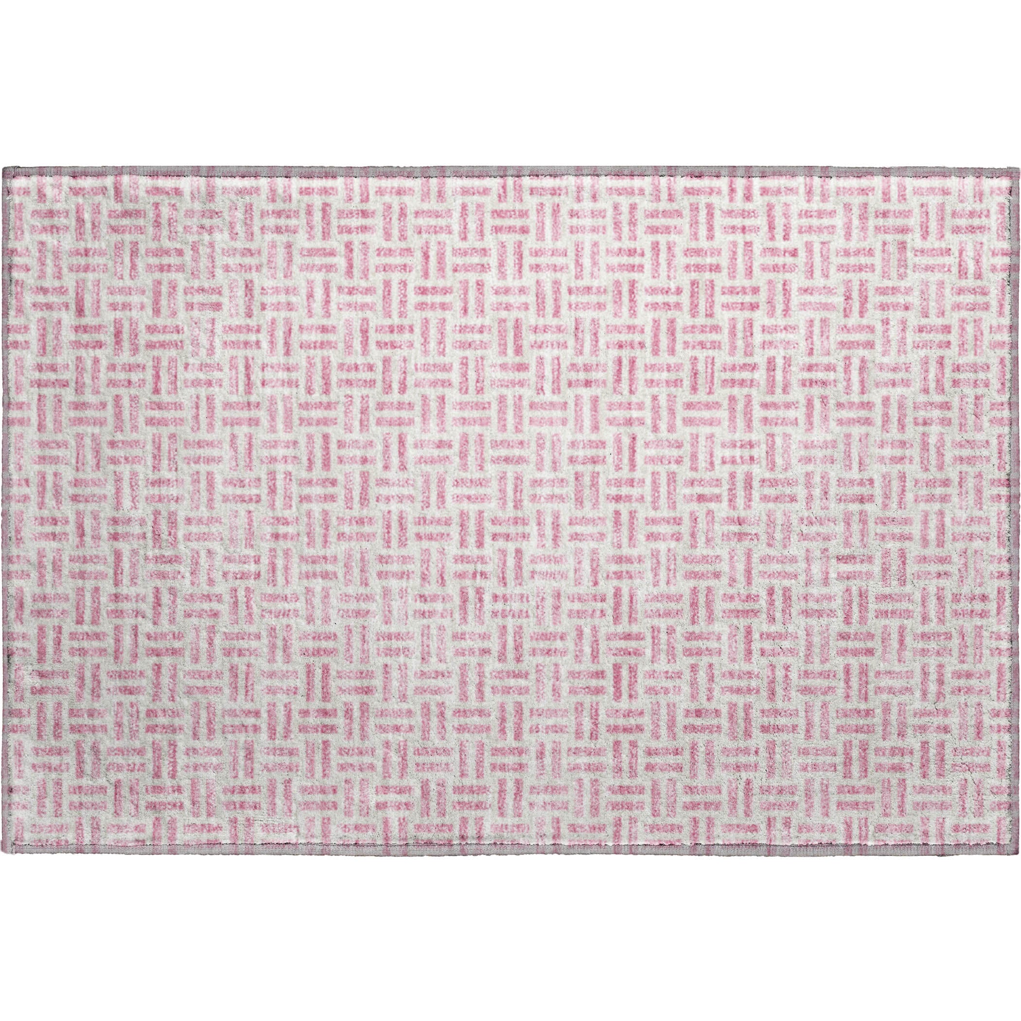 Tbilisi Machine Washable Transitional Pink Rug 1'8" x 2'6" #shape_Rectangle