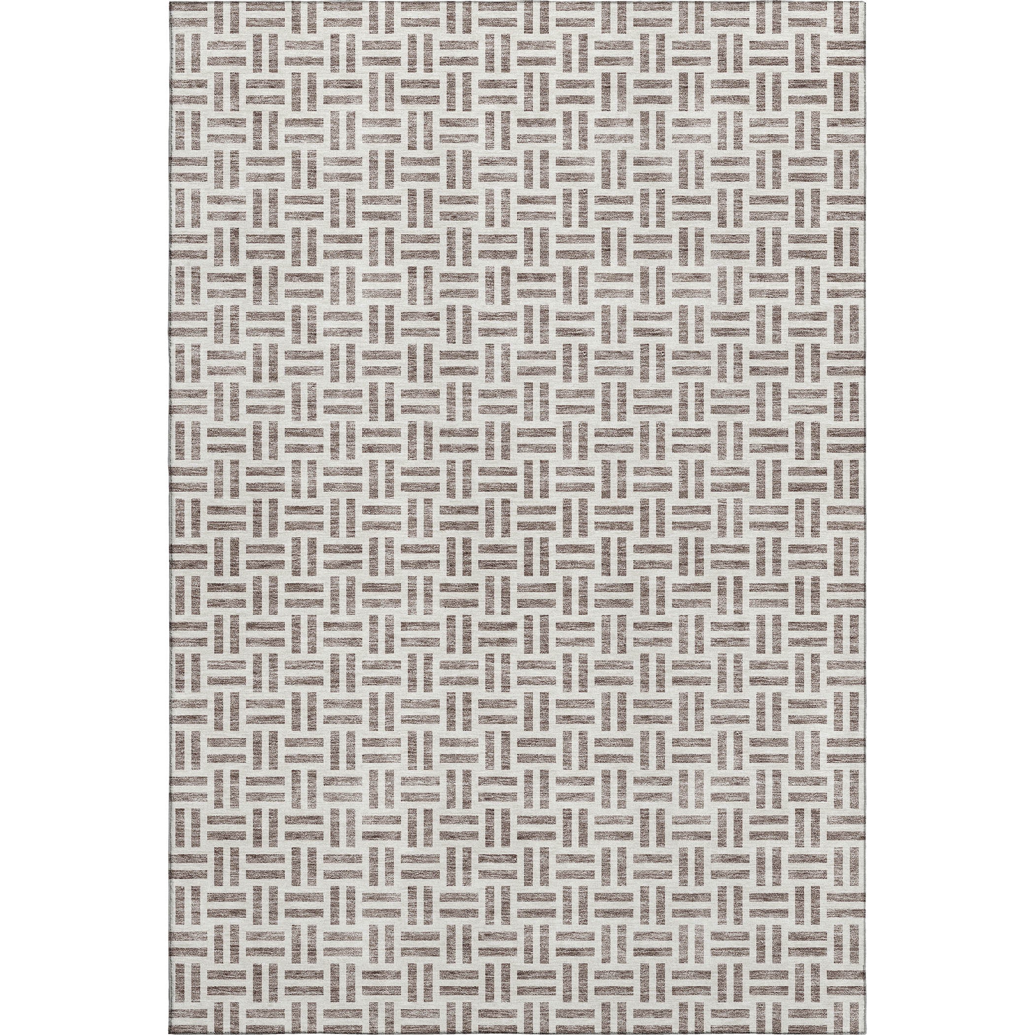Tbilisi Machine Washable Transitional Taupe Brown Rug 2'6" x 3'10" #shape_Rectangle