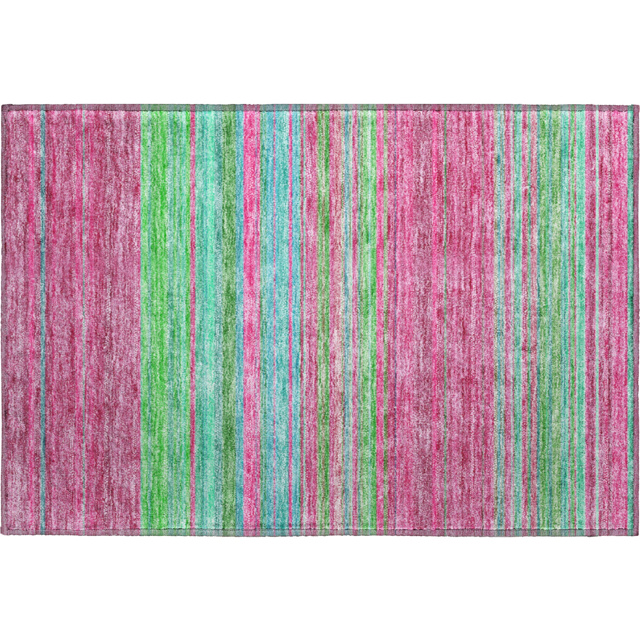 Santorini Machine Washable Transitional Blush Pink Rug 1'8" x 2'6" #shape_Rectangle