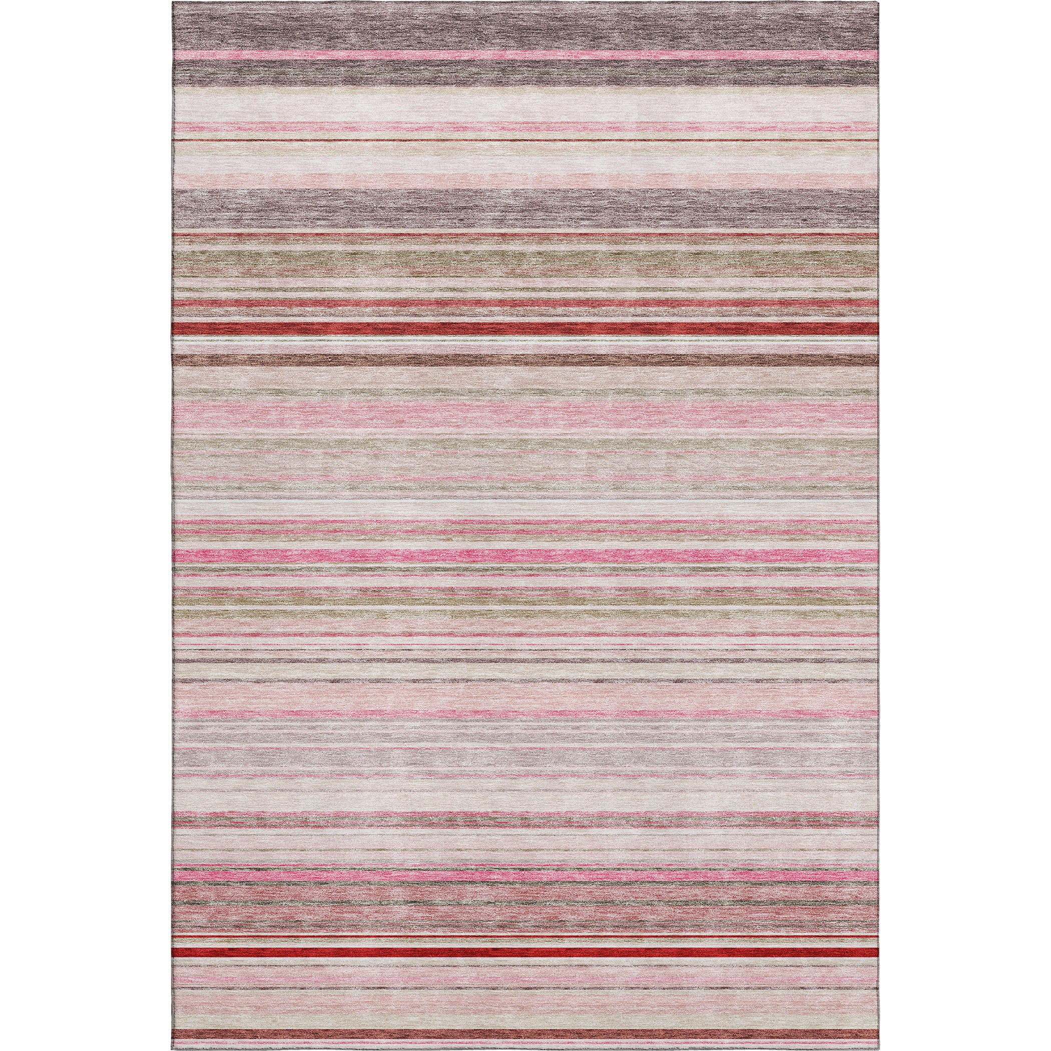 Santorini Machine Washable Transitional Pink Rug 2'6" x 3'10" #shape_Rectangle