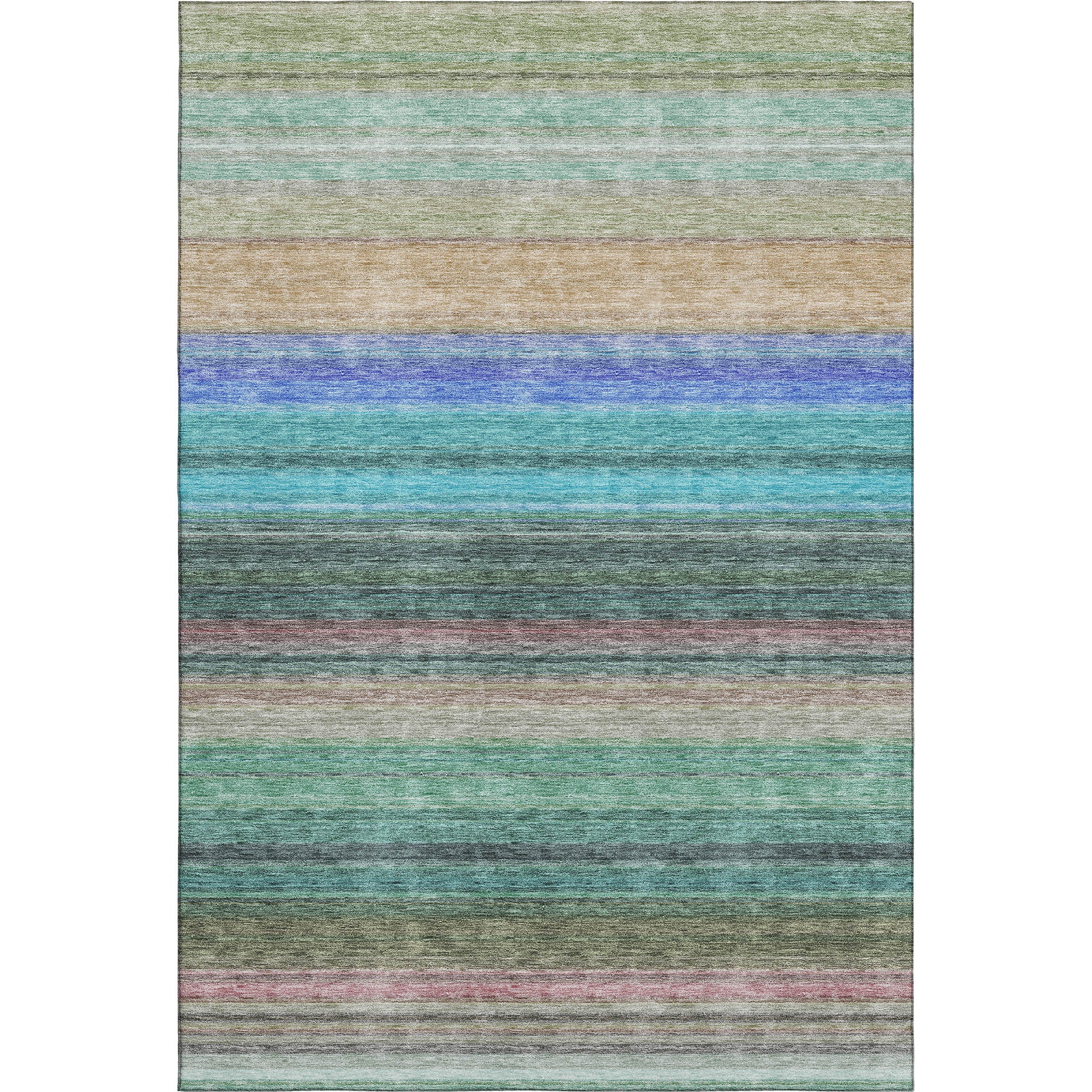 Santorini Machine Washable Transitional Sage Green Rug 2'6" x 3'10" #shape_Rectangle
