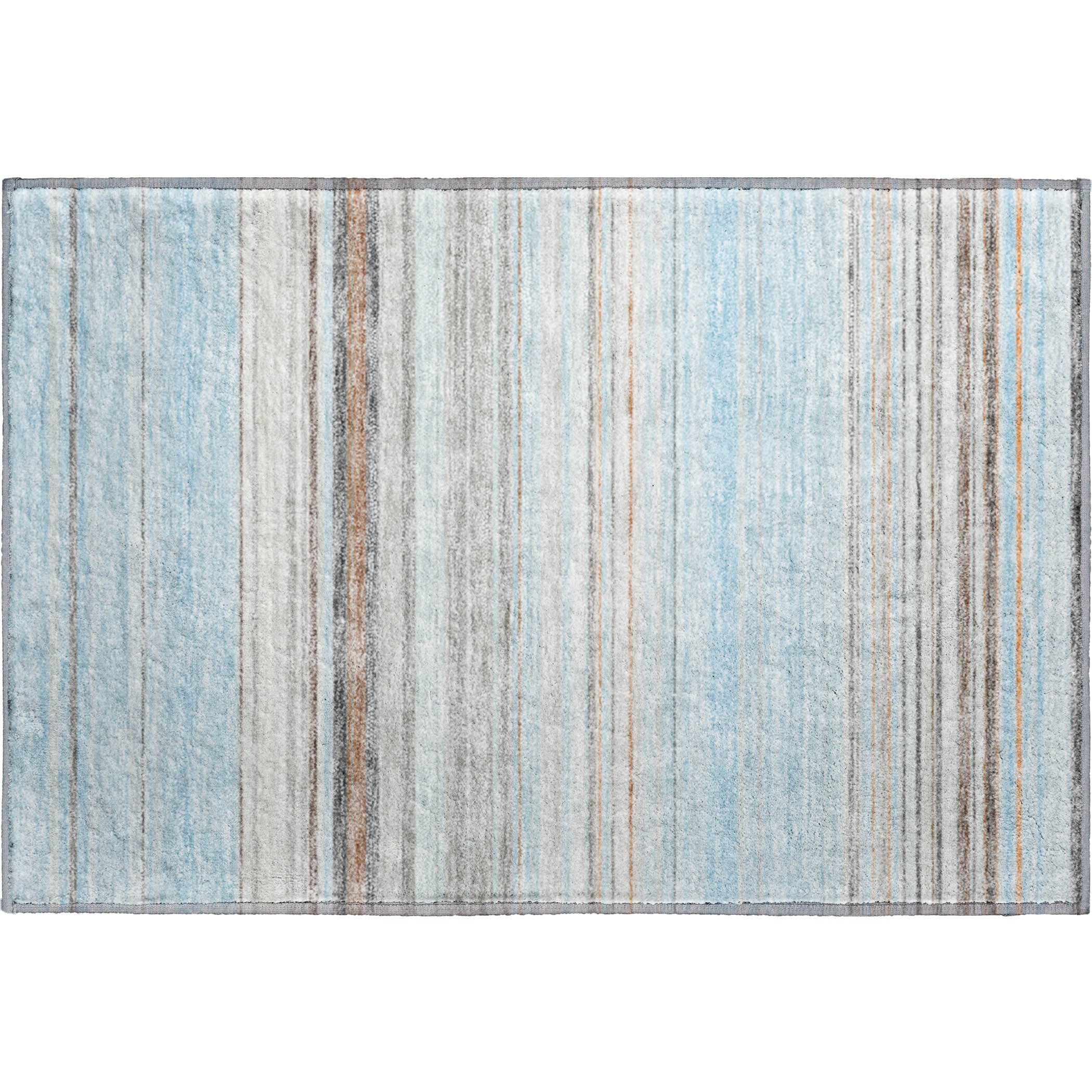 Santorini Machine Washable Transitional Sky Blue Rug 1'8" x 2'6" #shape_Rectangle