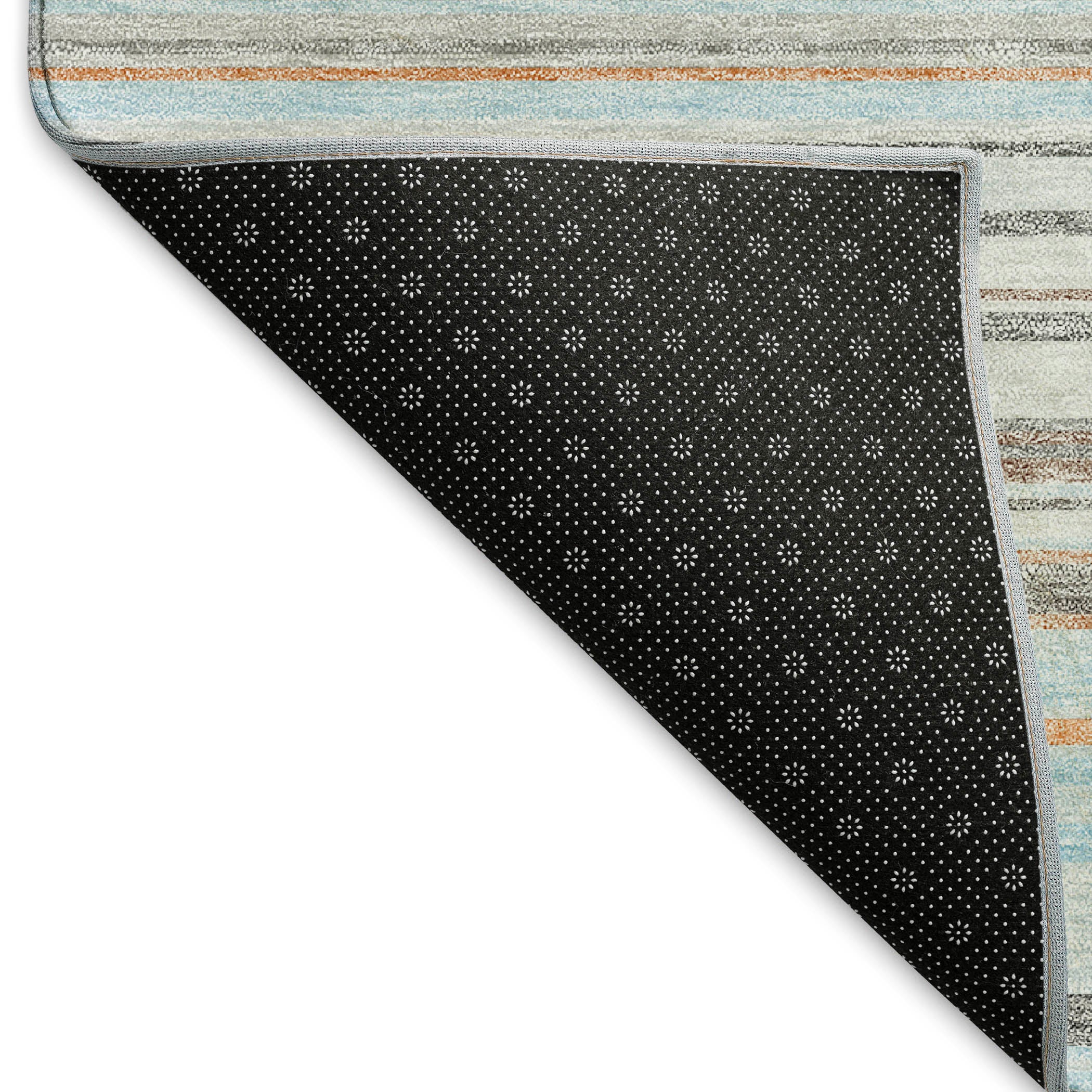 Santorini Machine Washable Transitional Sky Blue Rug 1'8" x 2'6" #shape_Rectangle