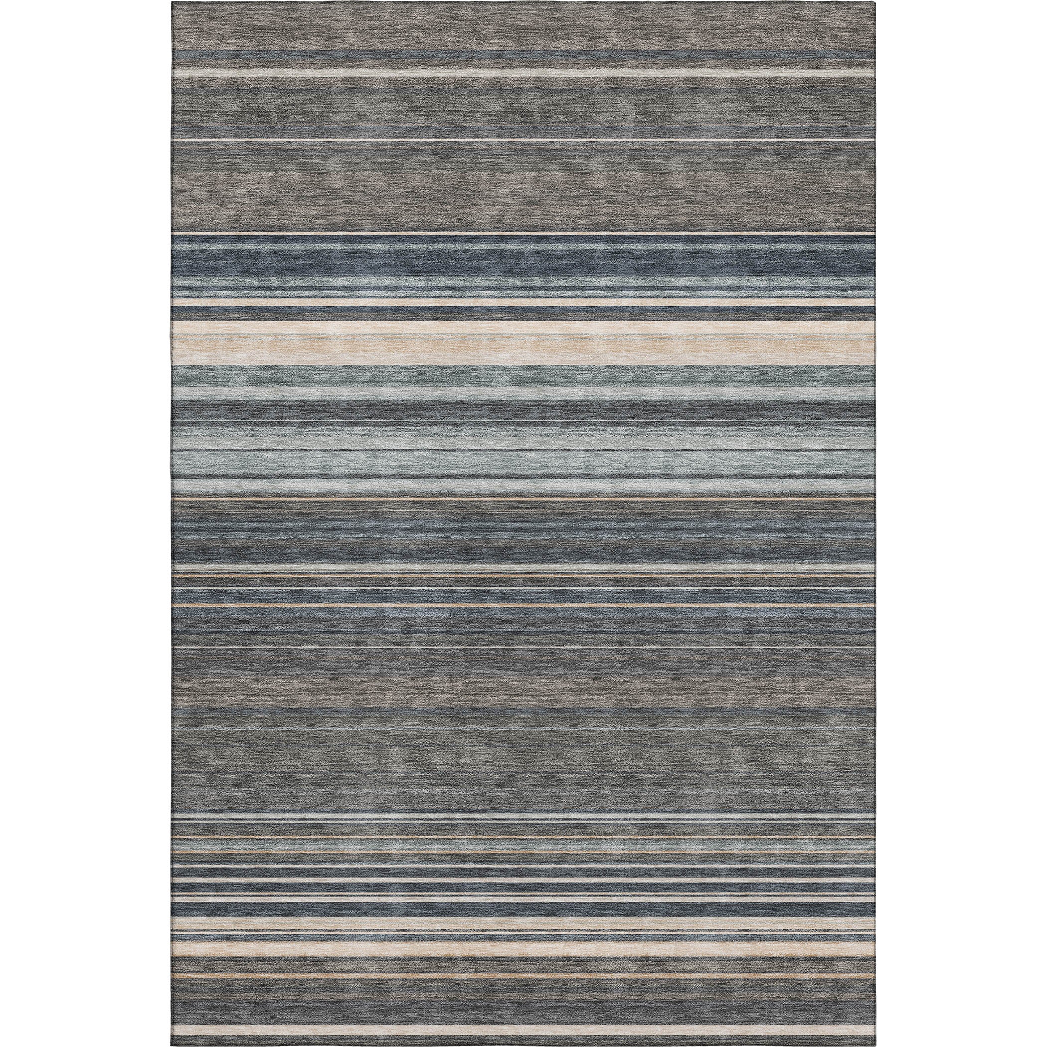 Santorini Machine Washable Transitional Taupe Brown Rug 2'6" x 3'10" #shape_Rectangle