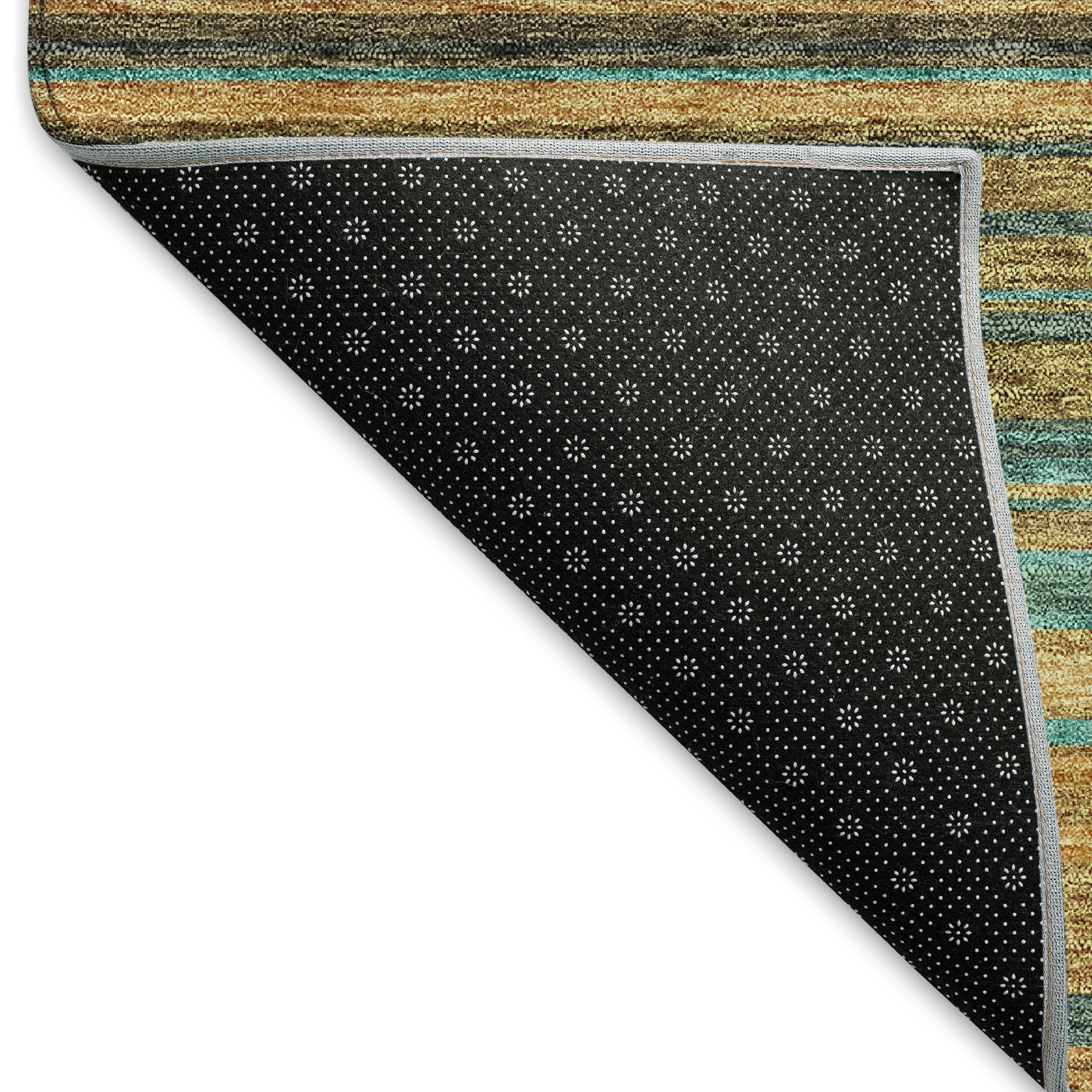 Santorini Machine Washable Transitional Wheat Gold Rug 1'8" x 2'6" #shape_Rectangle