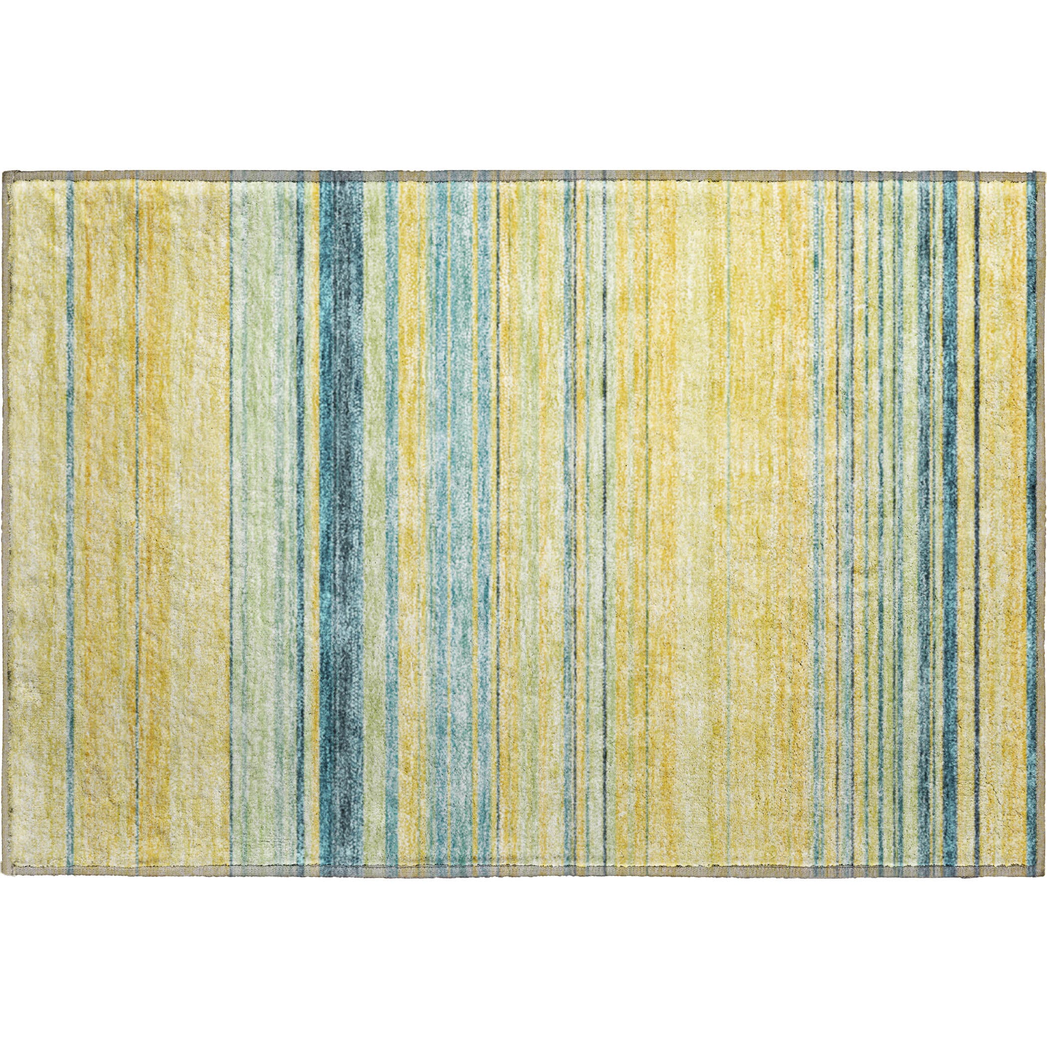Santorini Machine Washable Transitional Yellow Gold Rug 1'8" x 2'6" #shape_Rectangle