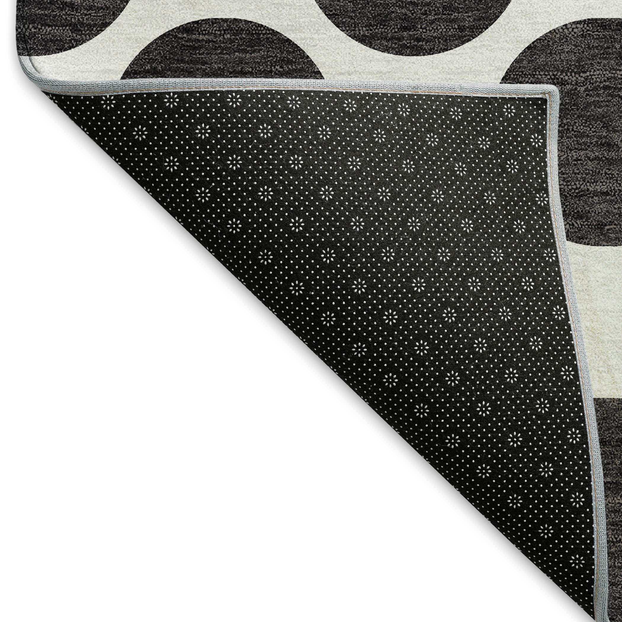 Jaipur Machine Washable Transitional Black Rug 1'8" x 2'6" #shape_Rectangle
