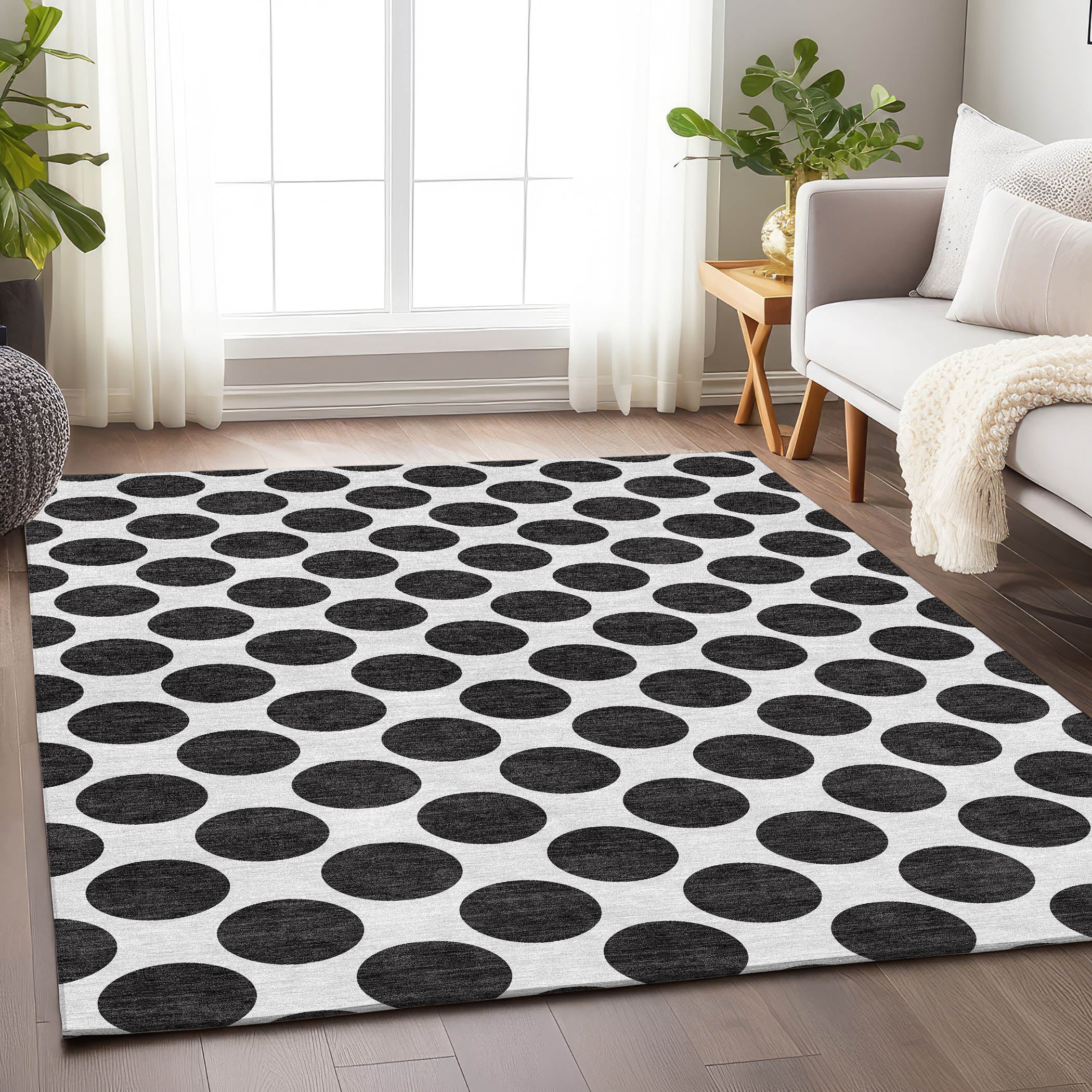 Jaipur Machine Washable Transitional Black Rug 2'6" x 3'10" #shape_Rectangle