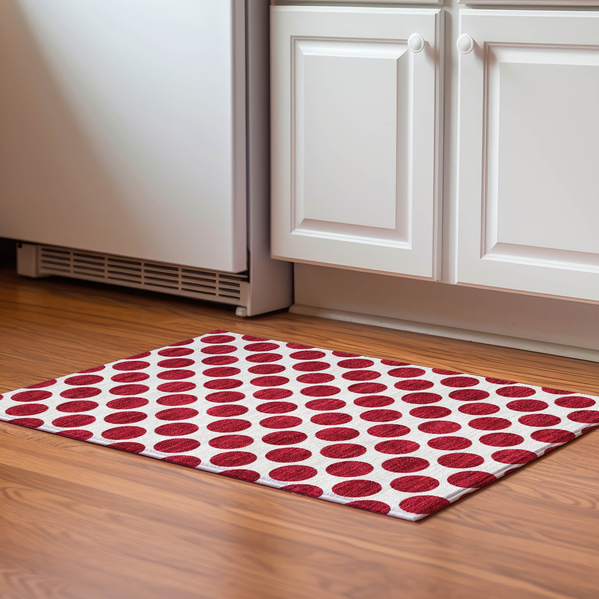 Jaipur Machine Washable Transitional Red Rug 1'8" x 2'6" #shape_Rectangle