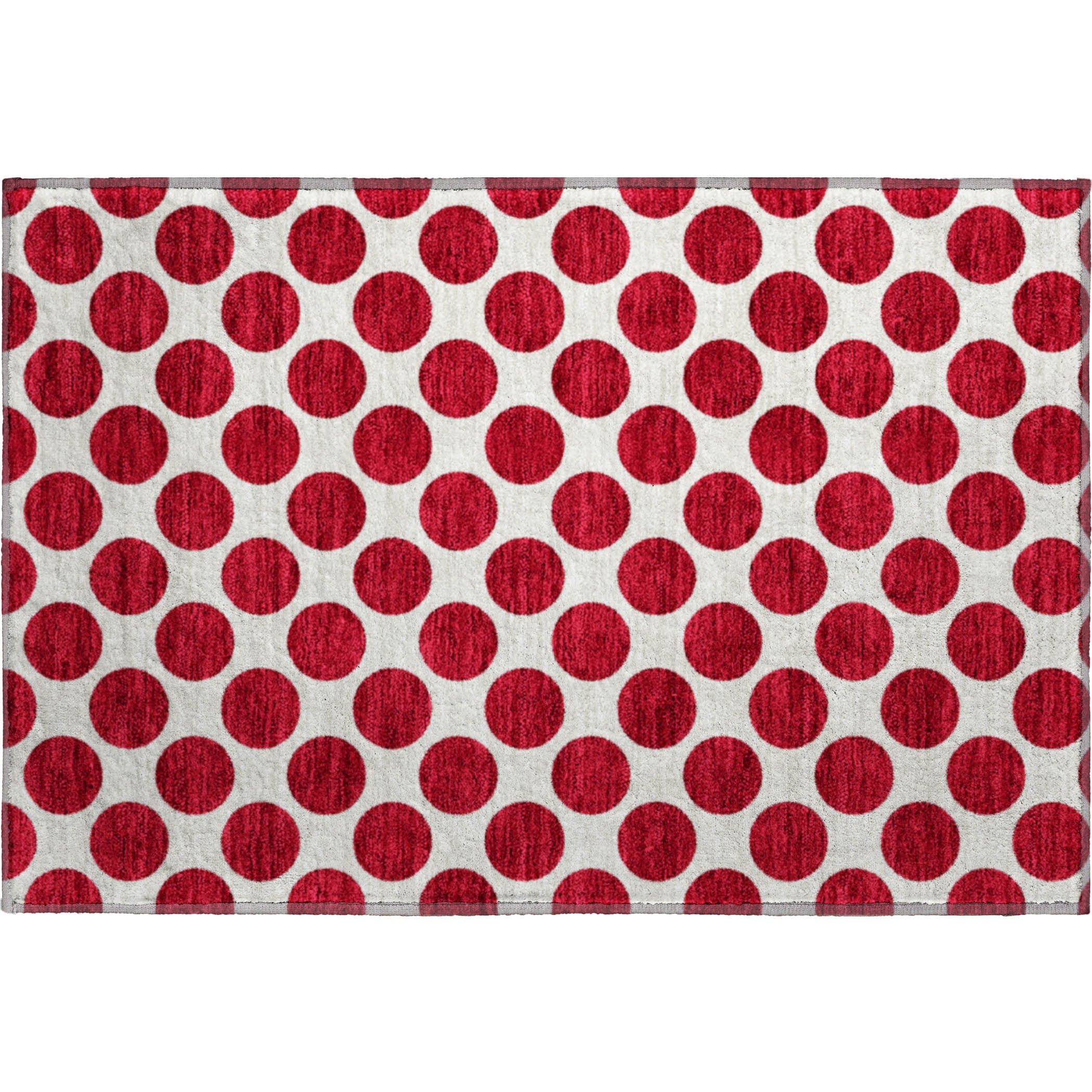 Jaipur Machine Washable Transitional Red Rug 1'8" x 2'6" #shape_Rectangle