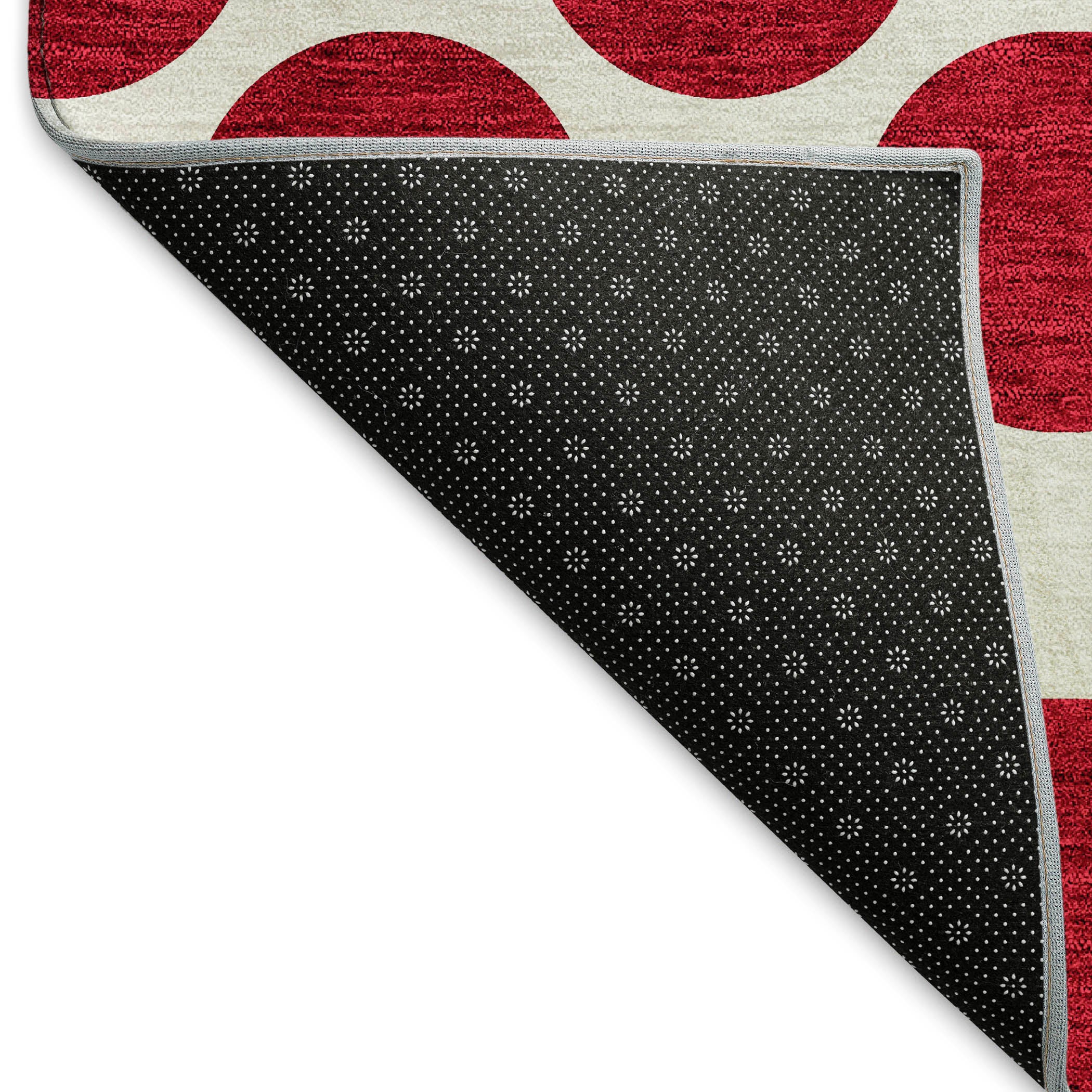 Jaipur Machine Washable Transitional Red Rug 1'8" x 2'6" #shape_Rectangle