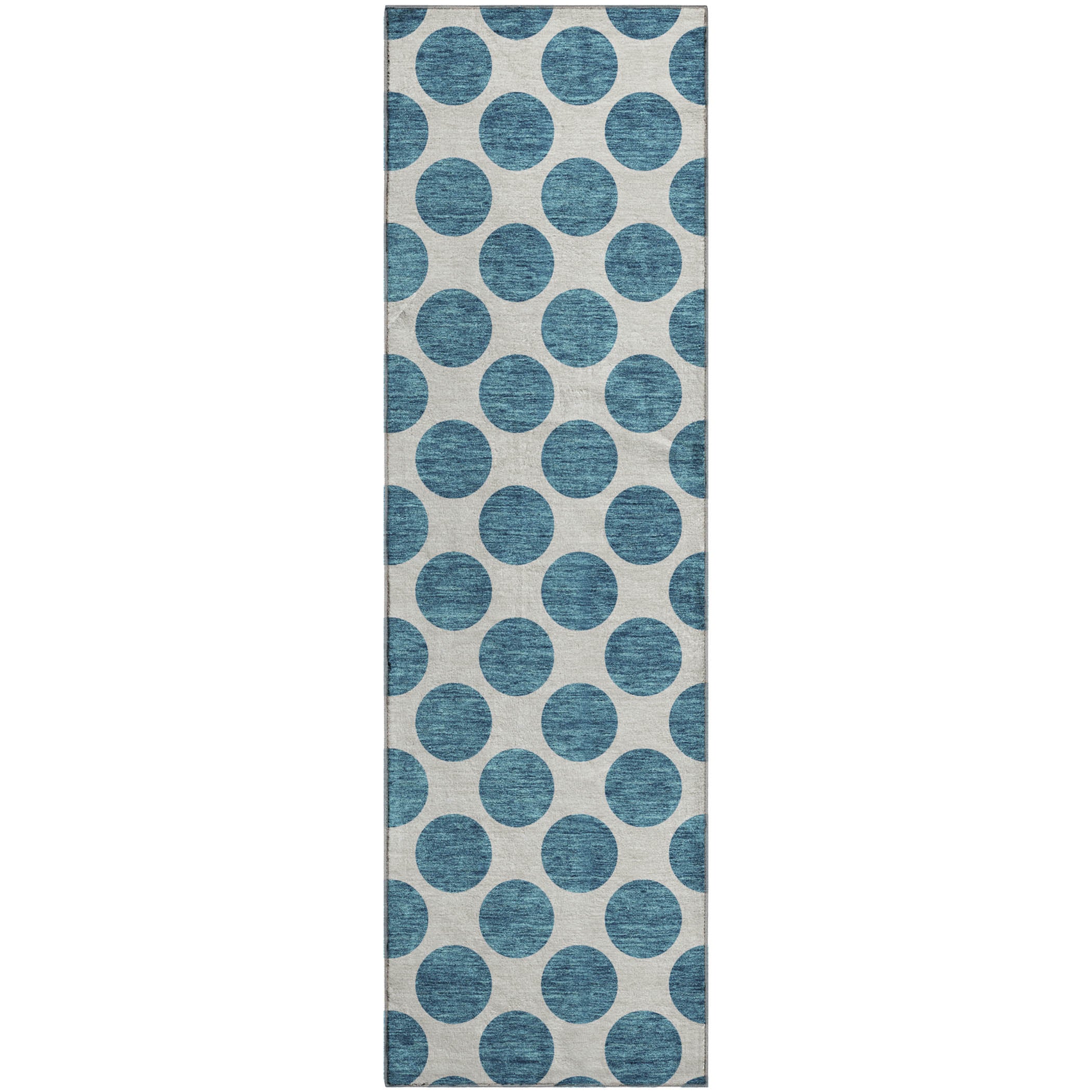 Jaipur Machine Washable Transitional Teal Rug 2'3" x 7'6" #shape_Runner