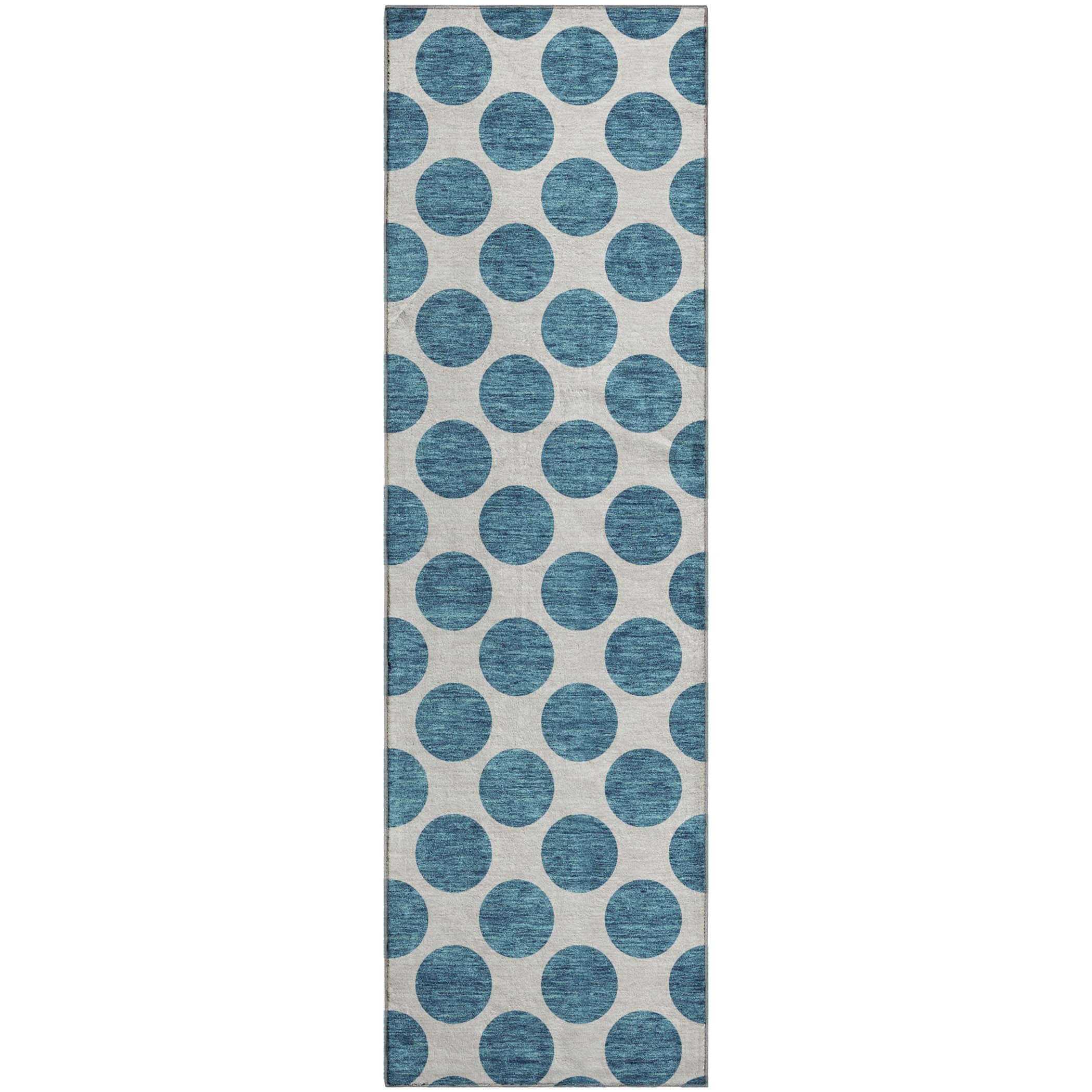 Jaipur Machine Washable Transitional Teal Rug 2'3" x 7'6" #shape_Runner