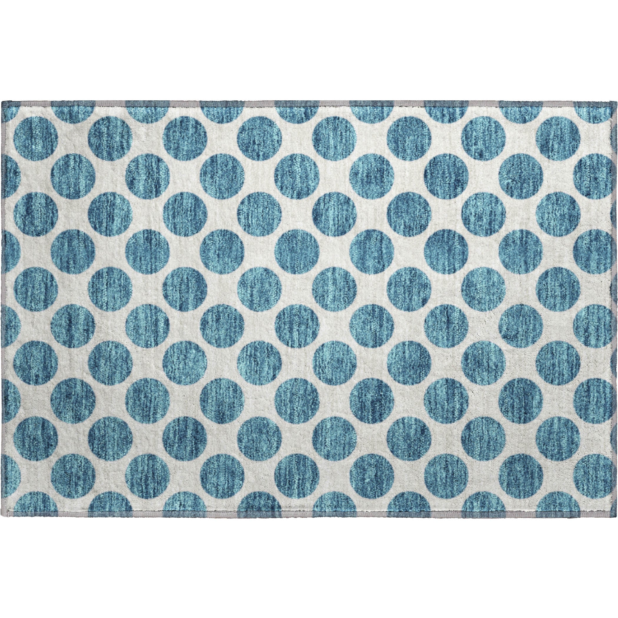Jaipur Machine Washable Transitional Teal Rug 1'8" x 2'6" #shape_Rectangle