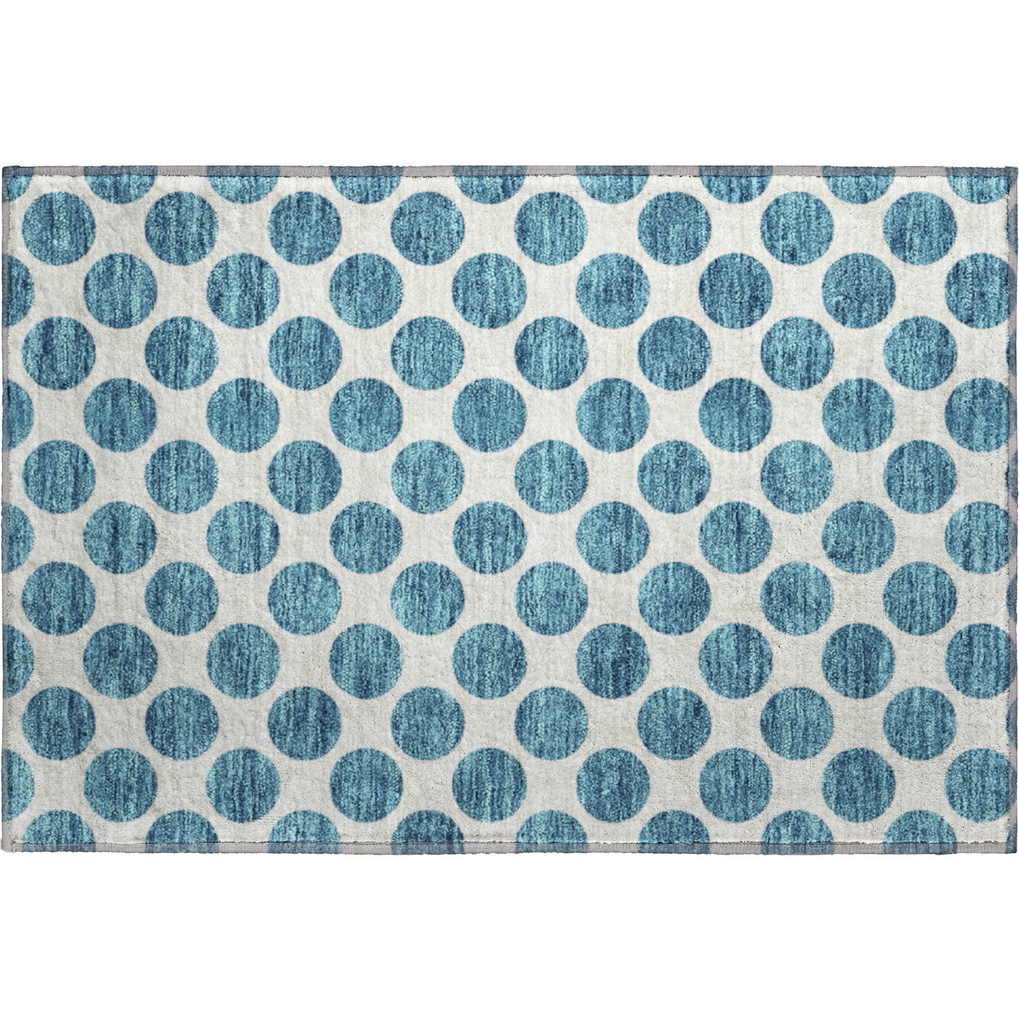 Jaipur Machine Washable Transitional Teal Rug 1'8" x 2'6" #shape_Rectangle