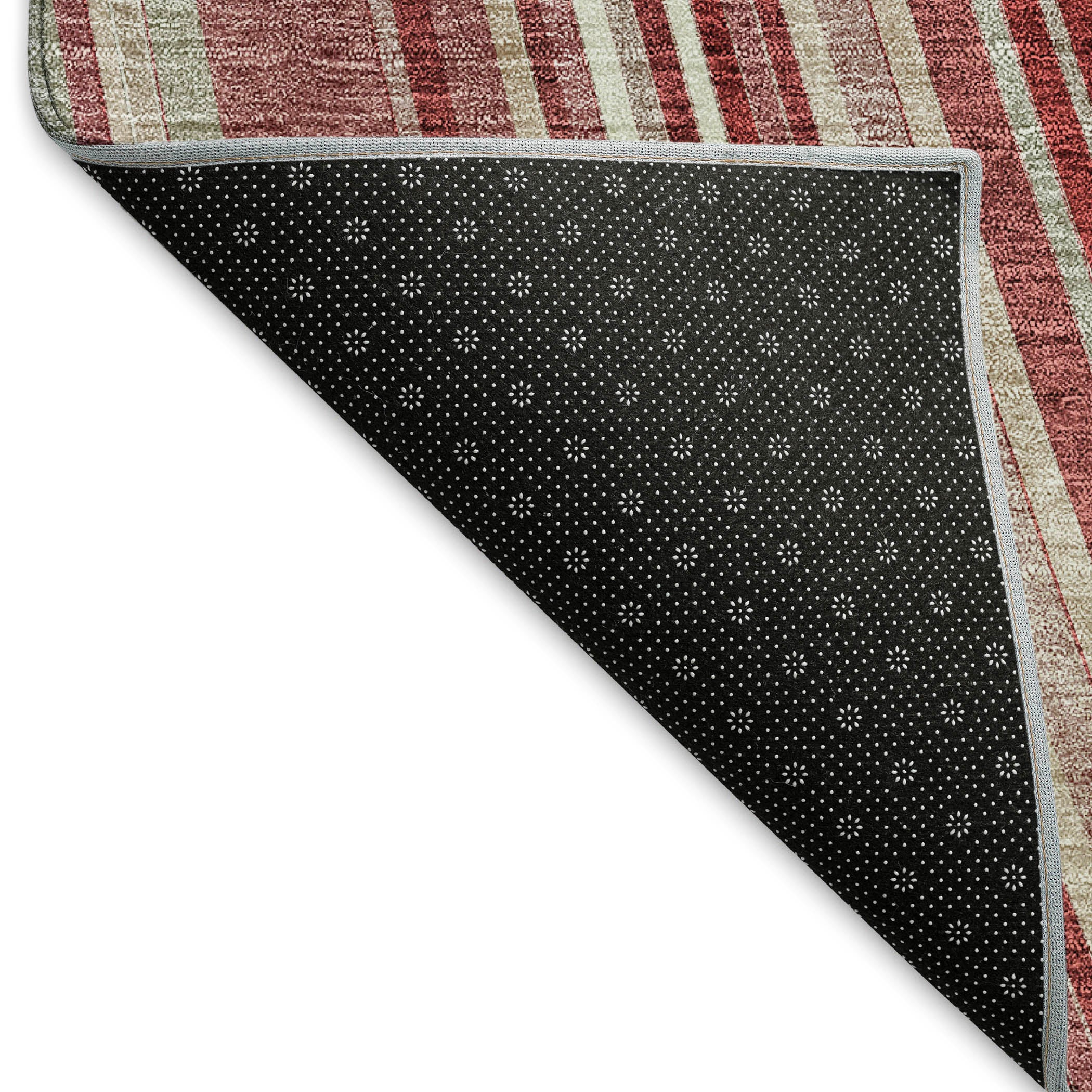 Chiang Mai Machine Washable Transitional Garnet Red Rug 1'8" x 2'6" #shape_Rectangle