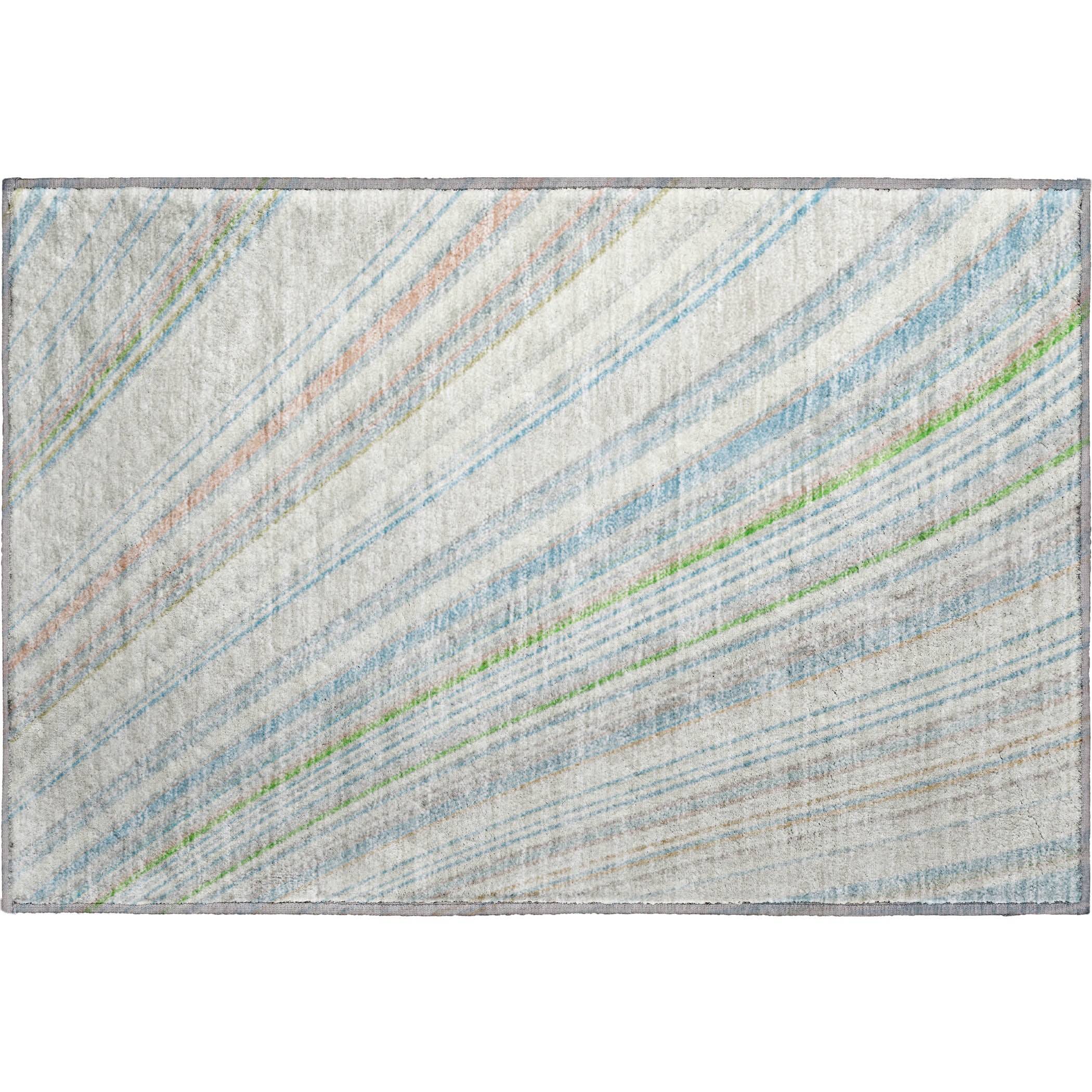 Chiang Mai Machine Washable Transitional Ivory Rug 1'8" x 2'6" #shape_Rectangle