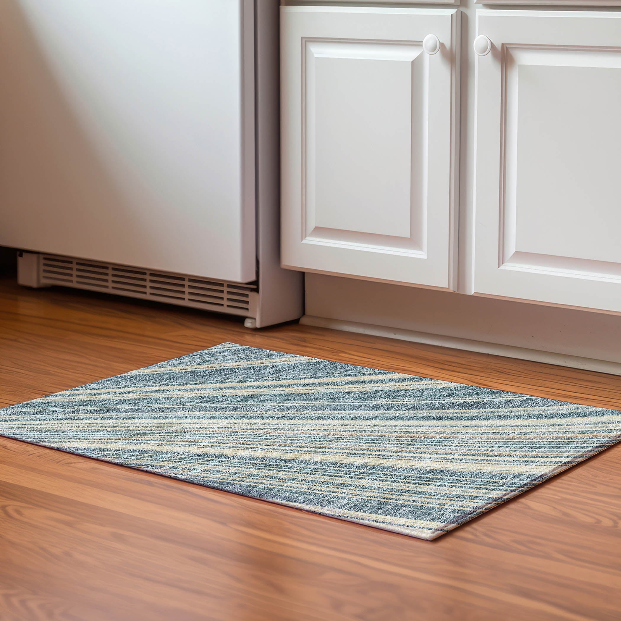 Chiang Mai Machine Washable Transitional Sky Blue Rug 1'8" x 2'6" #shape_Rectangle